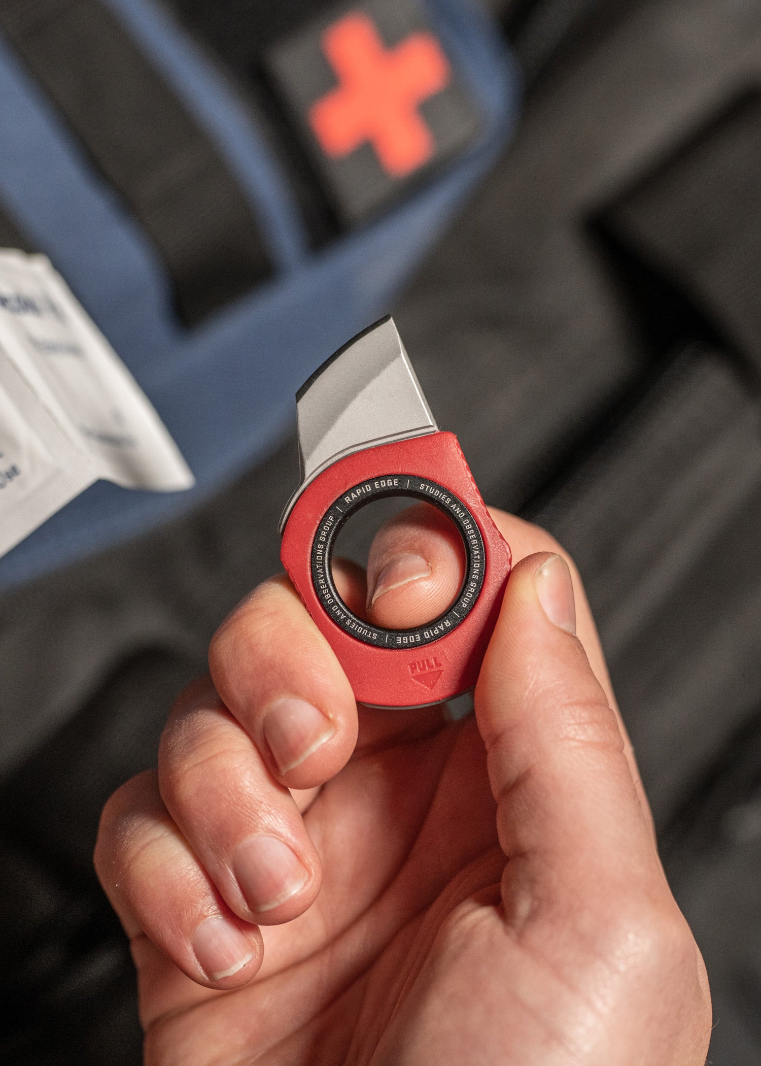 Imagen única de: Sog Rapid, Rescue Red, Cuchillo Fijo