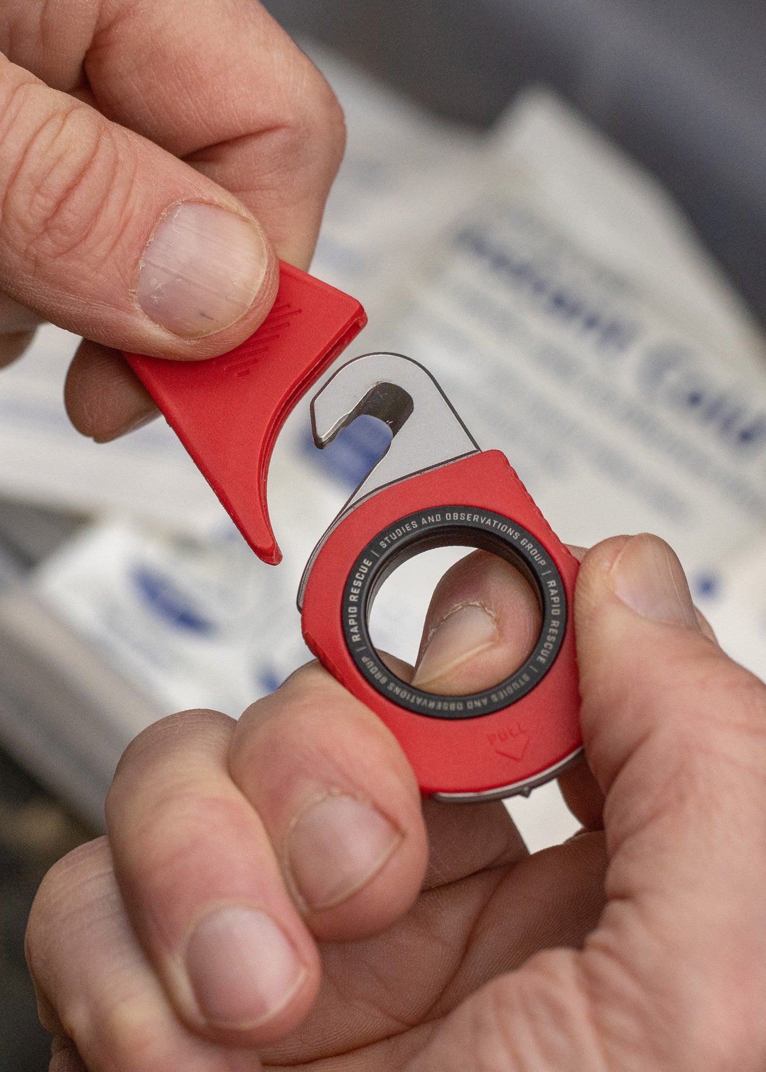 Imagen única de: Sog Rapid Rescue, Rescue Red, Cuchillo Fijo