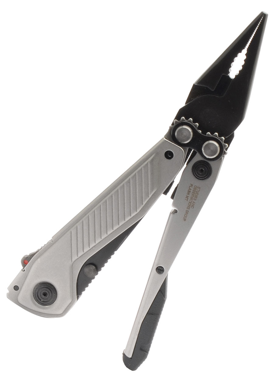 Imagen única de: Multiherramienta Flash Mt - Plata Y Negro, Sog