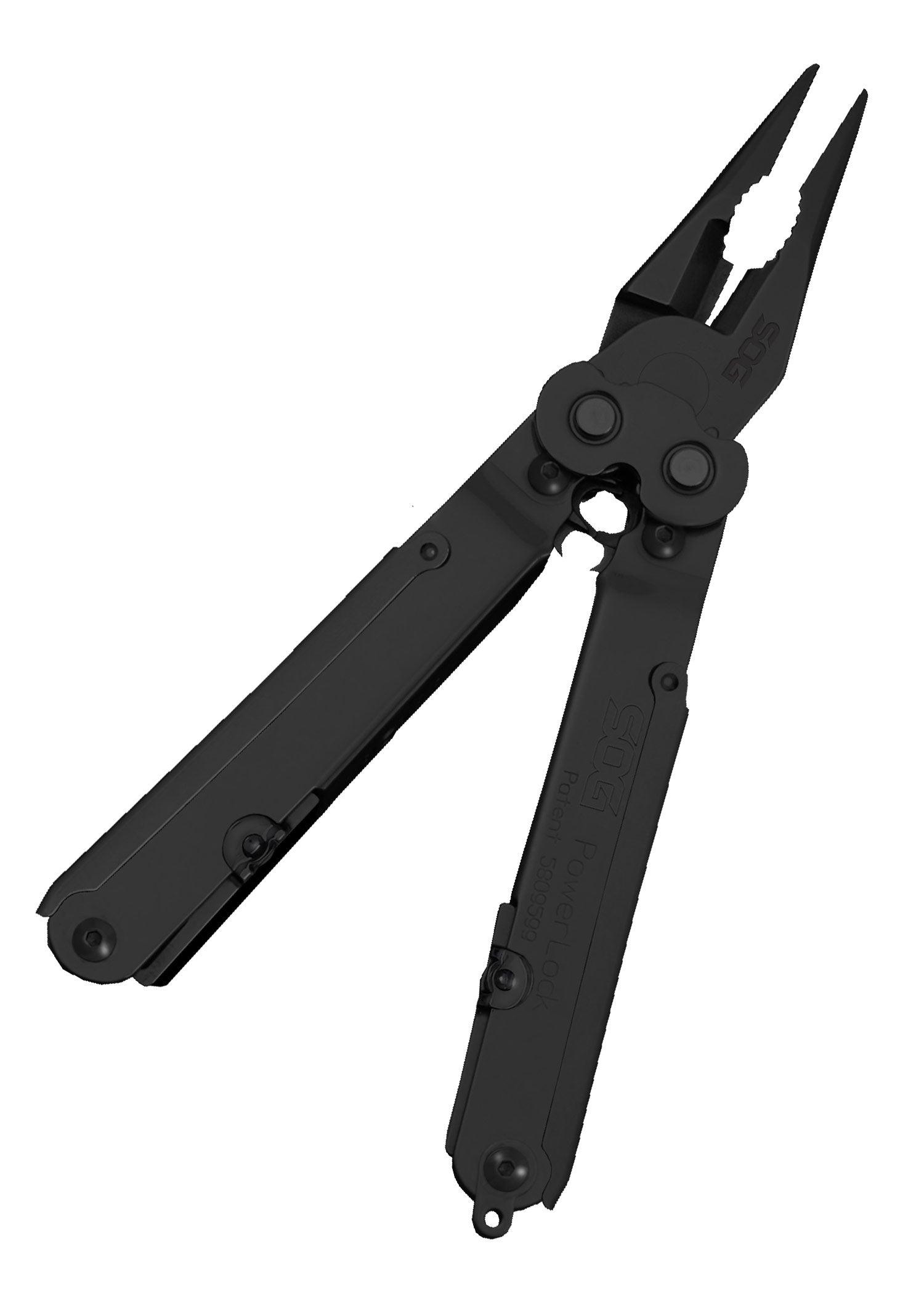 Imagen única de: Multiherramienta Powerlock Eod, Negra, Funda De Nailon, Sog