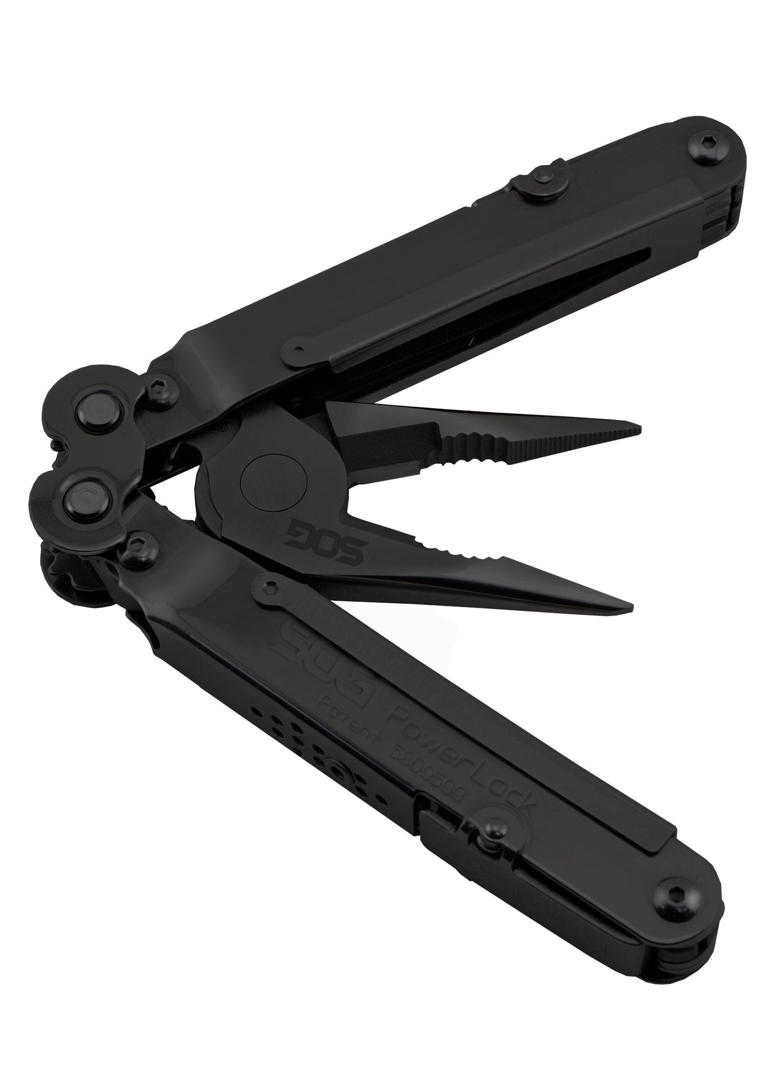 Imagen única de: Multiherramienta Powerlock Eod, Negra, Funda De Nailon, Sog