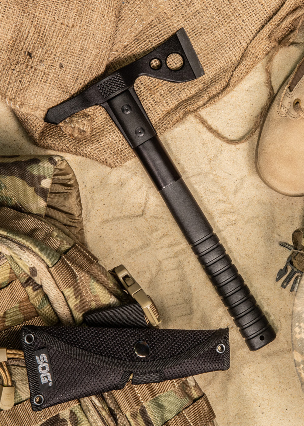 Imagen única de: Hacha Fasthawk, Negra, Sog