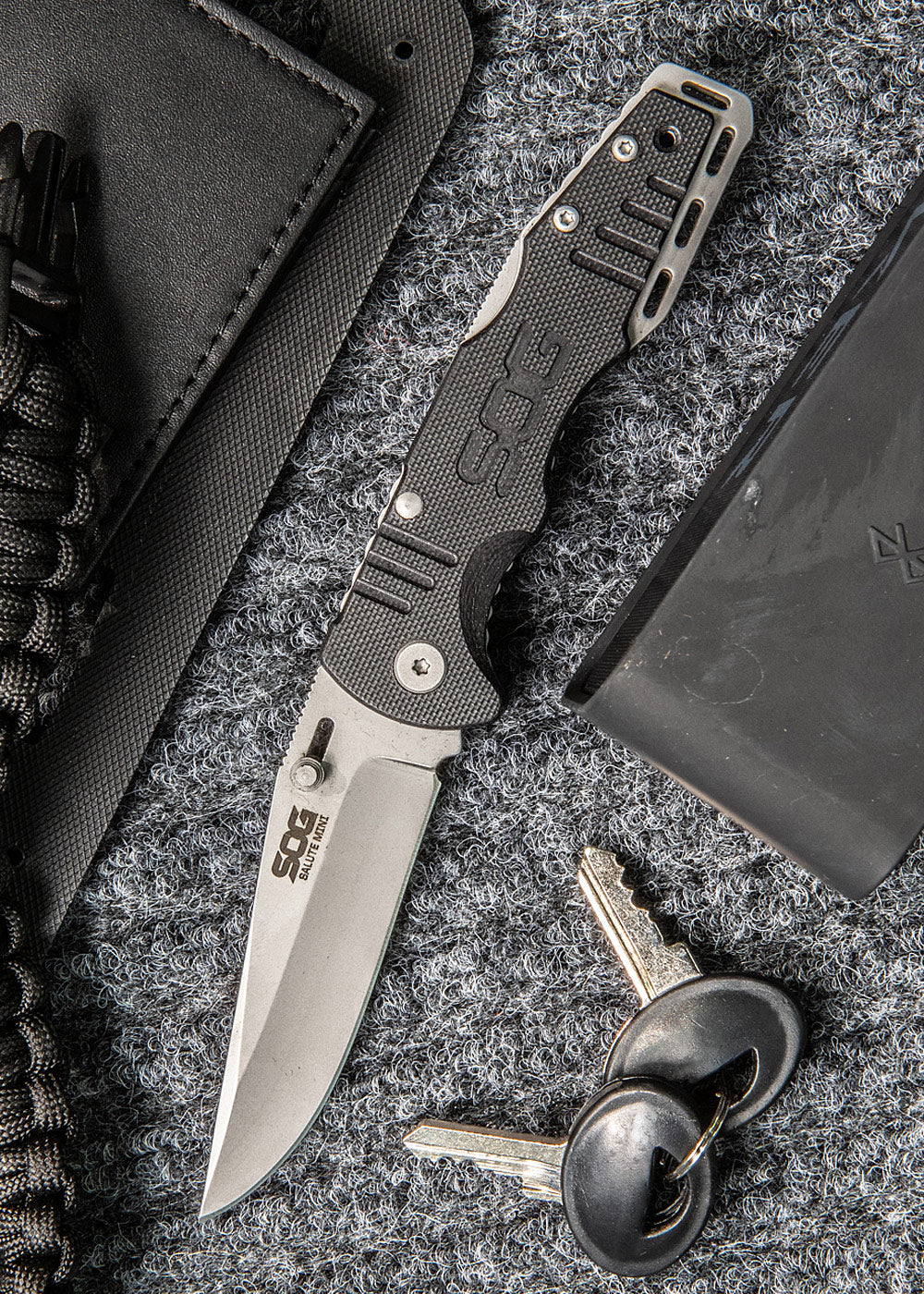 Imagen única de: Navaja De Bolsillo Salute Mini - Bead Blast, Sog