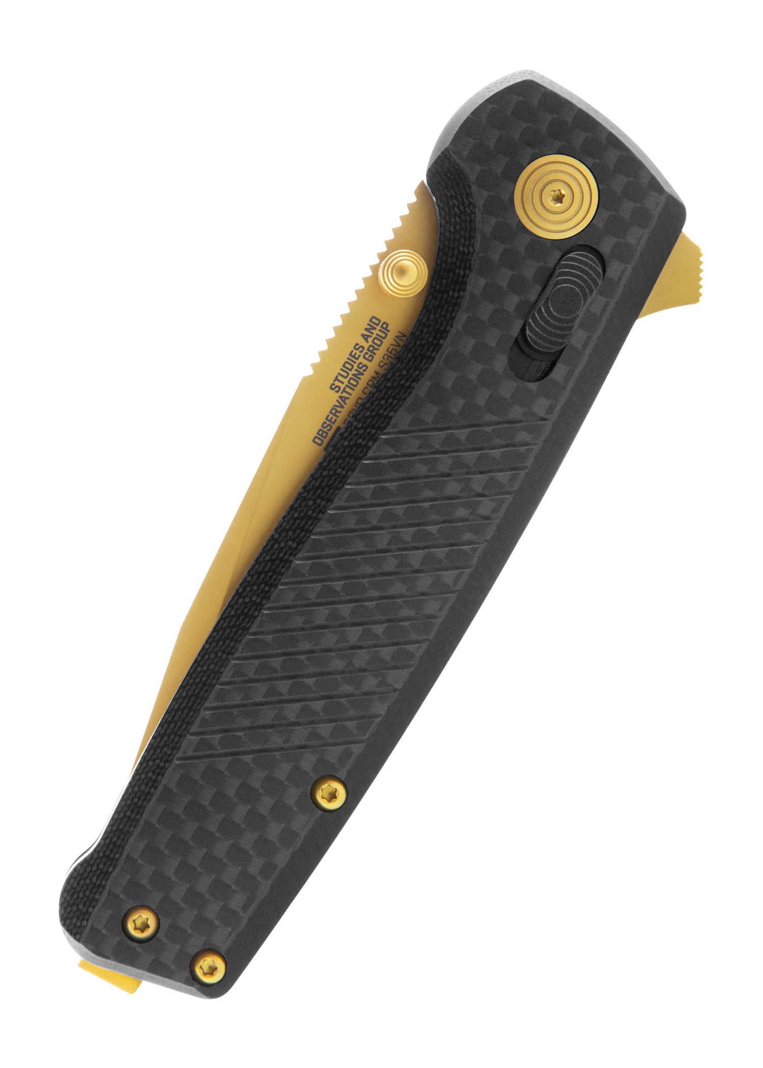 Imagen única de: Navaja De Bolsillo Terminus Xr Lte - Carbono Y Oro, Sog