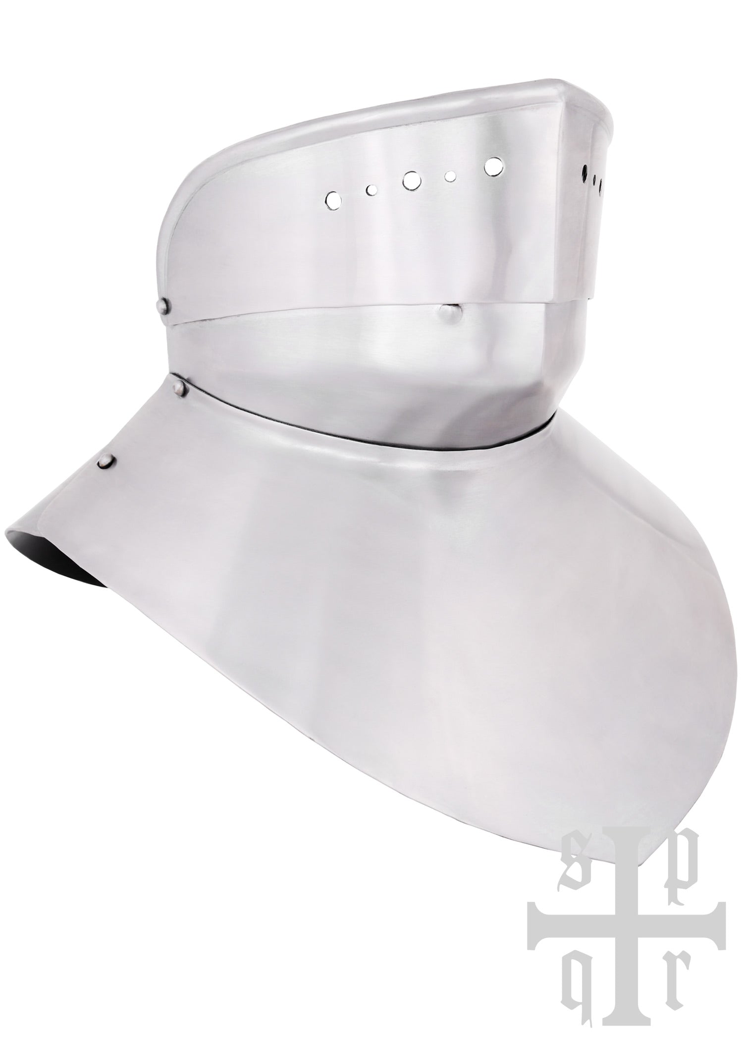 Imagen única de: Gorjal Bajomedieval Con Gorjal, Acero De 1,6 Mm