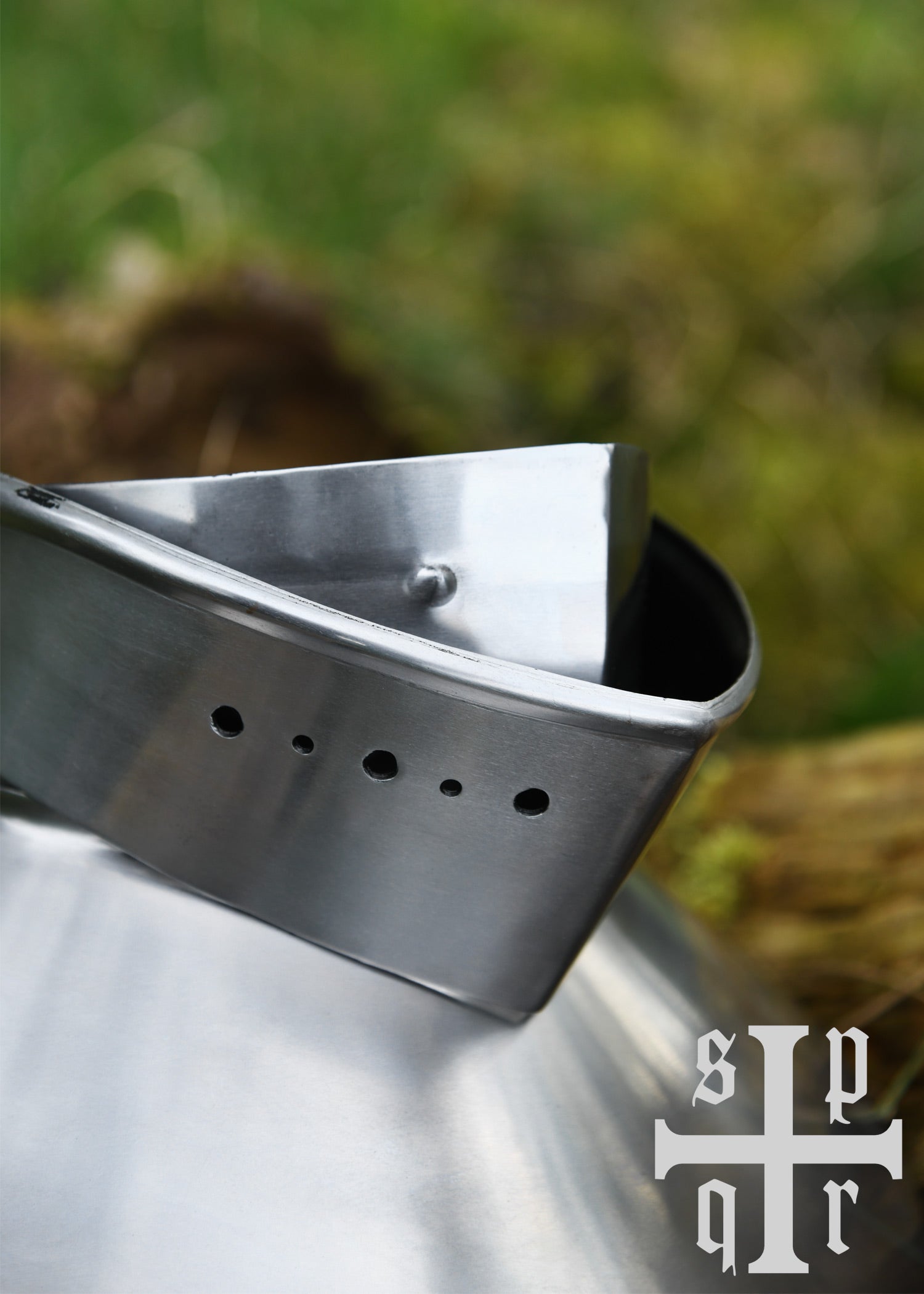 Imagen única de: Gorjal Bajomedieval Con Gorjal, Acero De 1,6 Mm