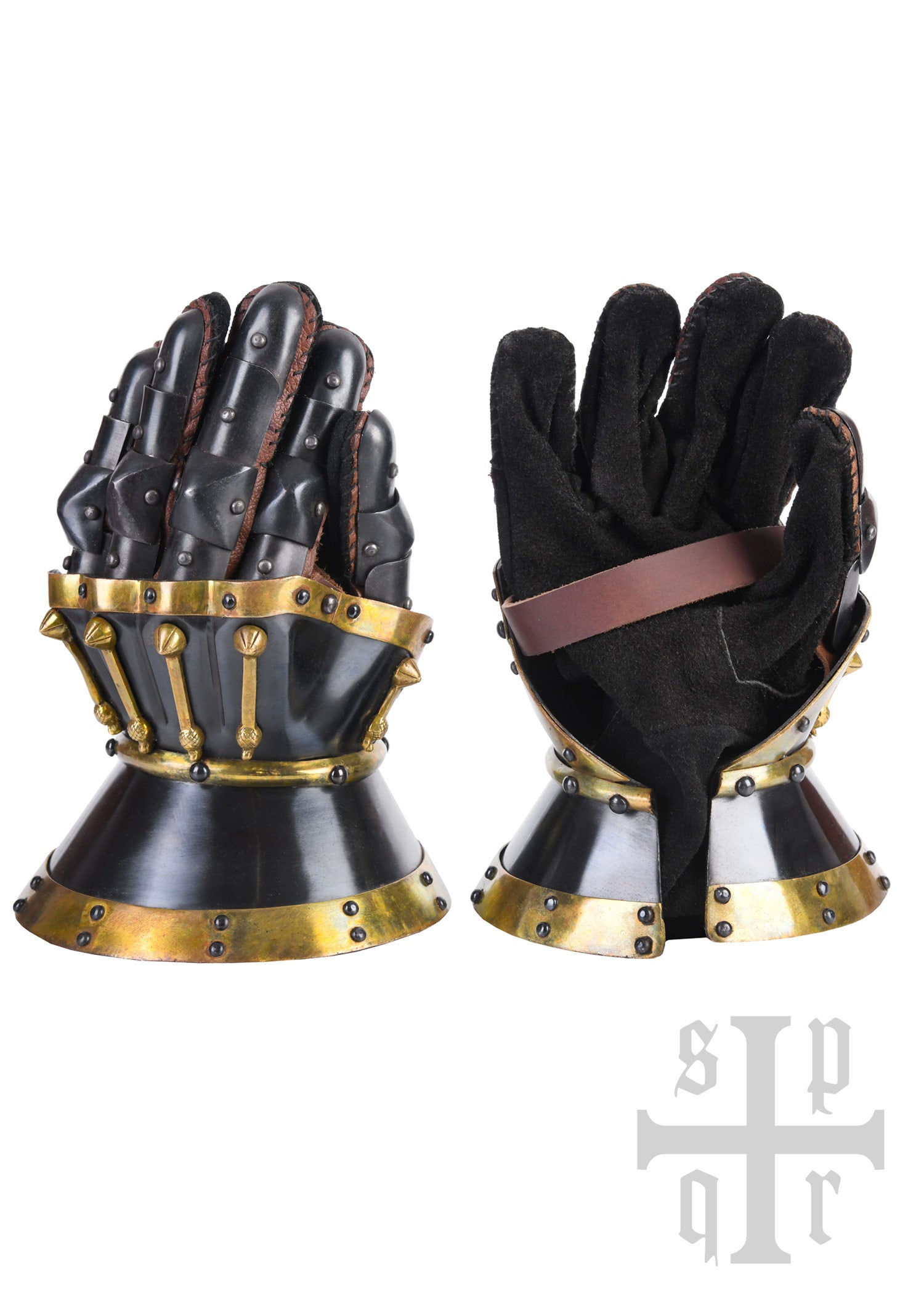 Imagen única de: Guantes De Reloj De Arena, Milán Ca. 1370, Acero Aprox. 1,6 Mm, Ennegrecidos.