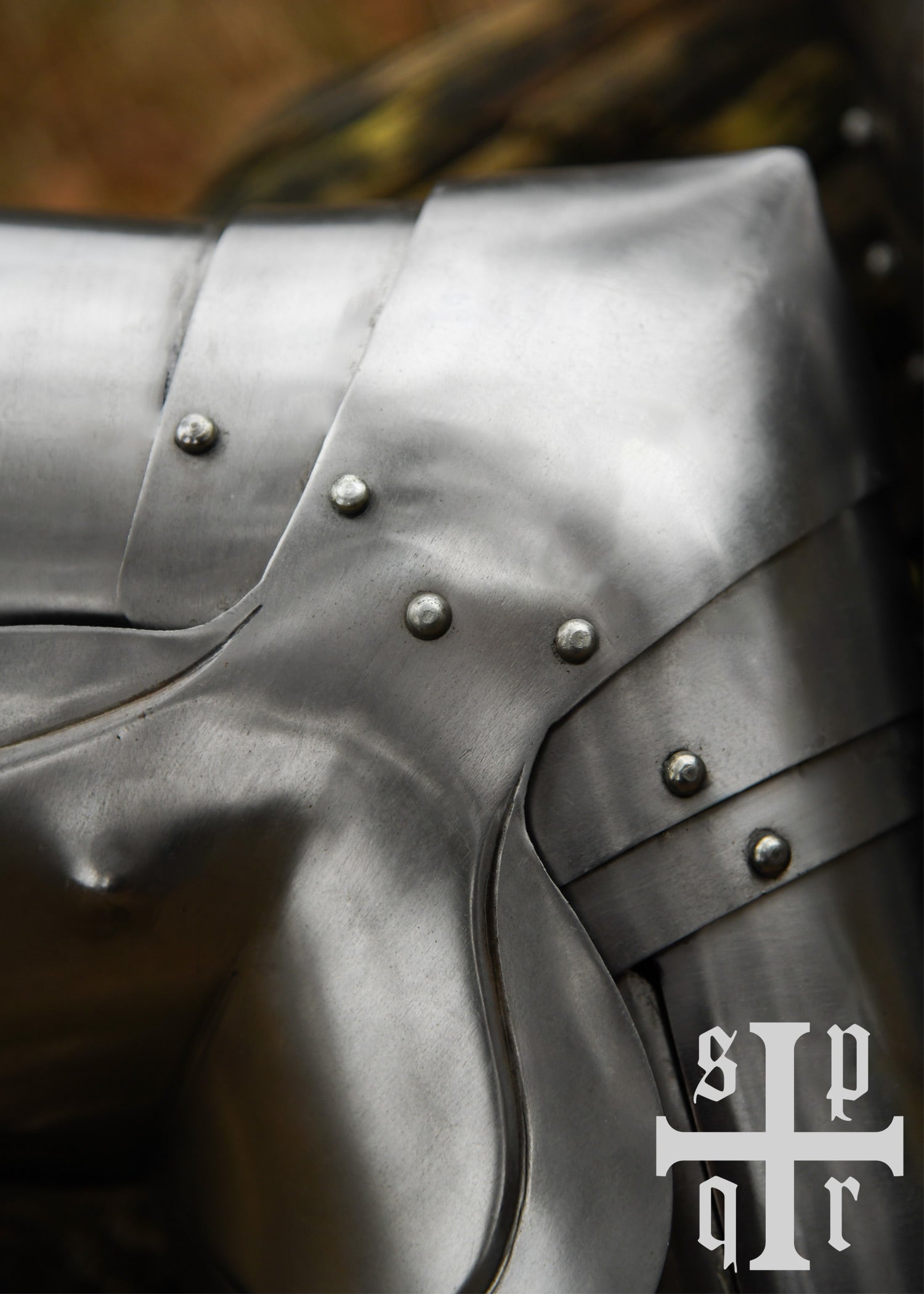 Imagen única de: Guardapiernas Medievales, Siglo Xiv, Par, Acero De 1,6 Mm