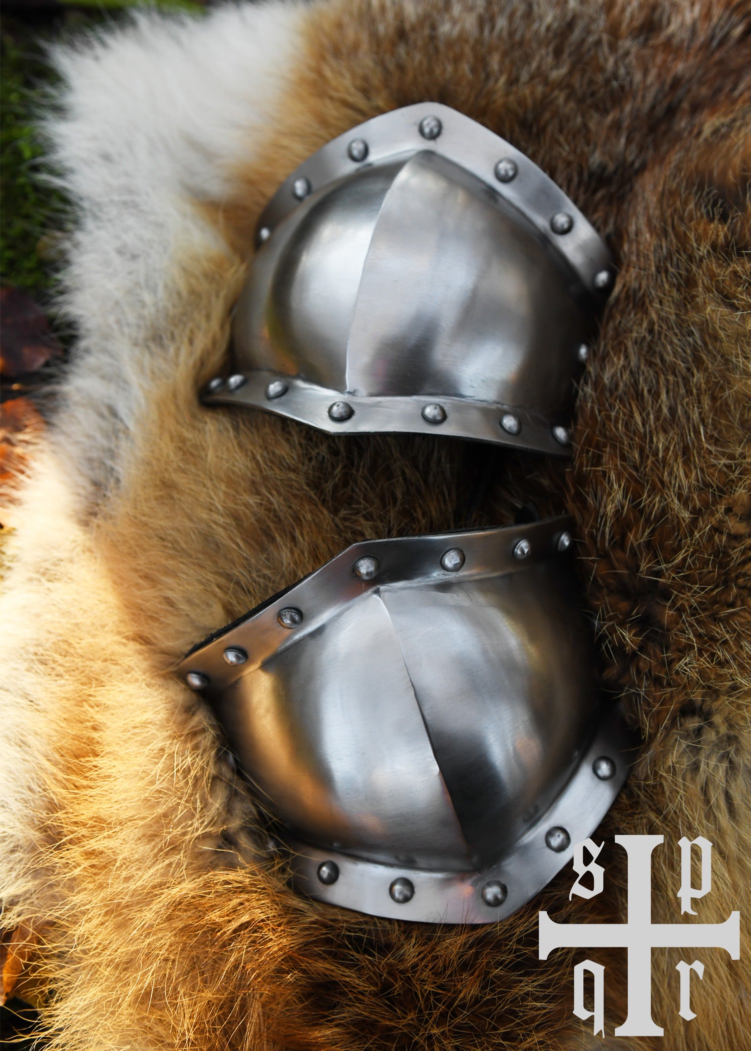 Codos Medievales, Par, Acero De 2 Mm, Siglo Xv 3