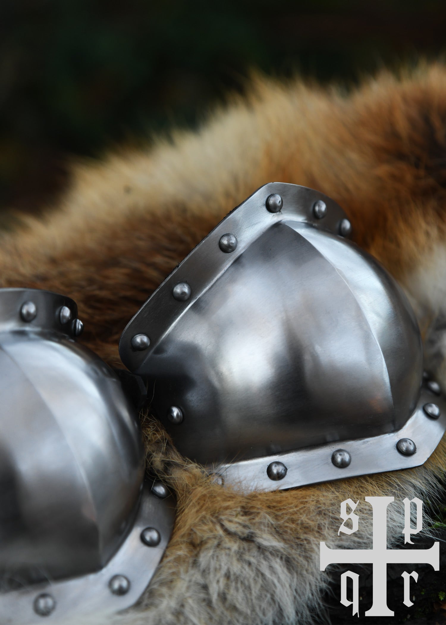 Codos Medievales, Par, Acero De 2 Mm, Siglo Xv 4