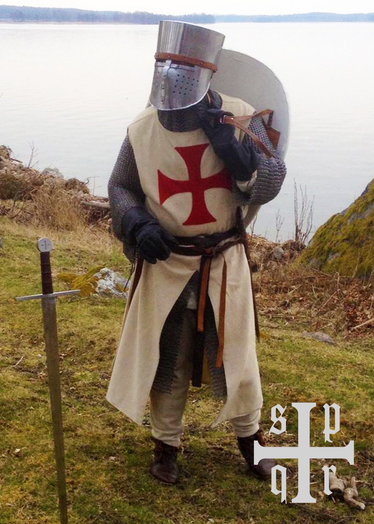 Imagen única de: Túnica Caballeros Templarios Con Forro Interior