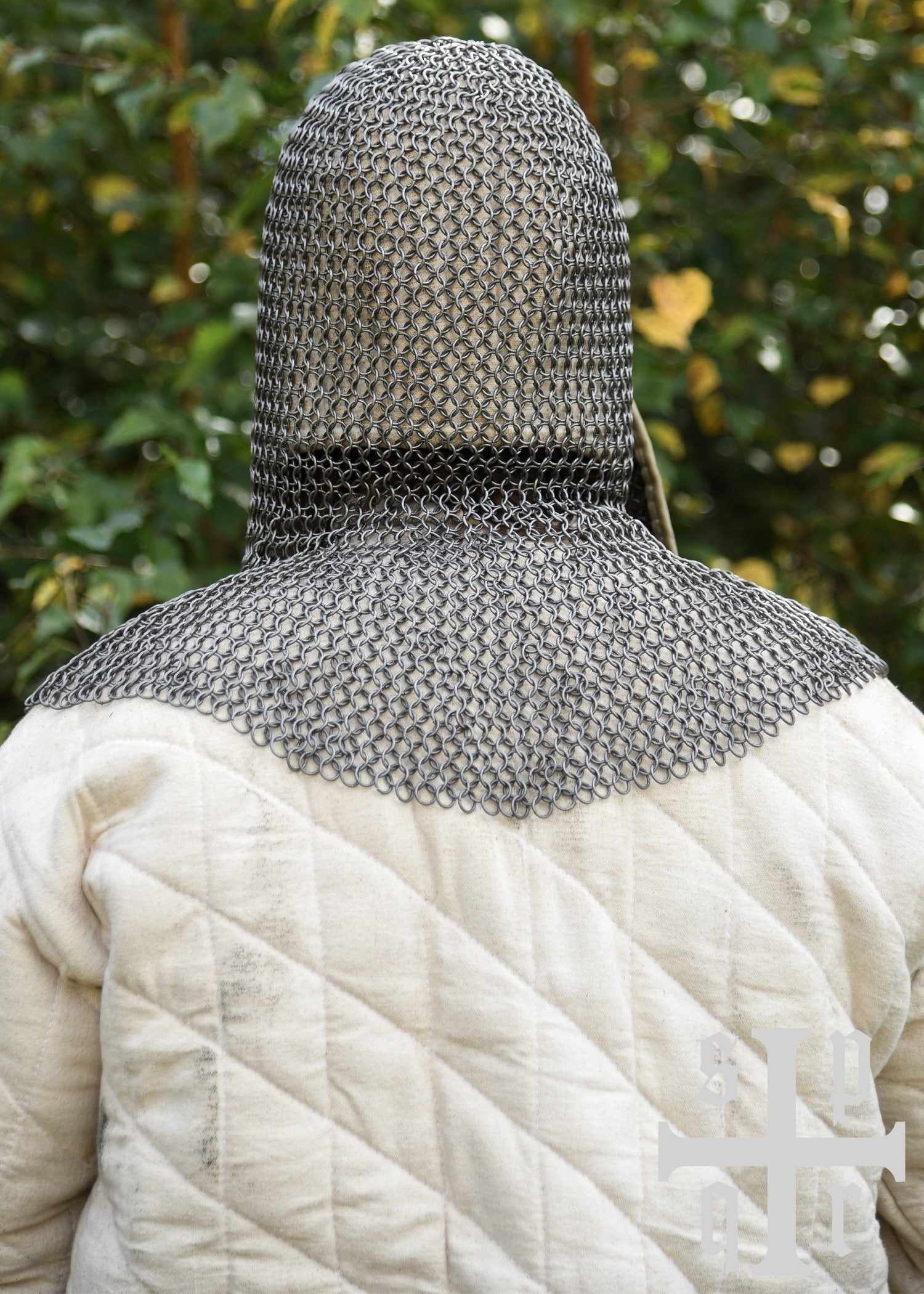 Imagen única de: Capucha De Cadena Con Protector Bucal Triangular, Btw, Id8mm, Sin Tratar