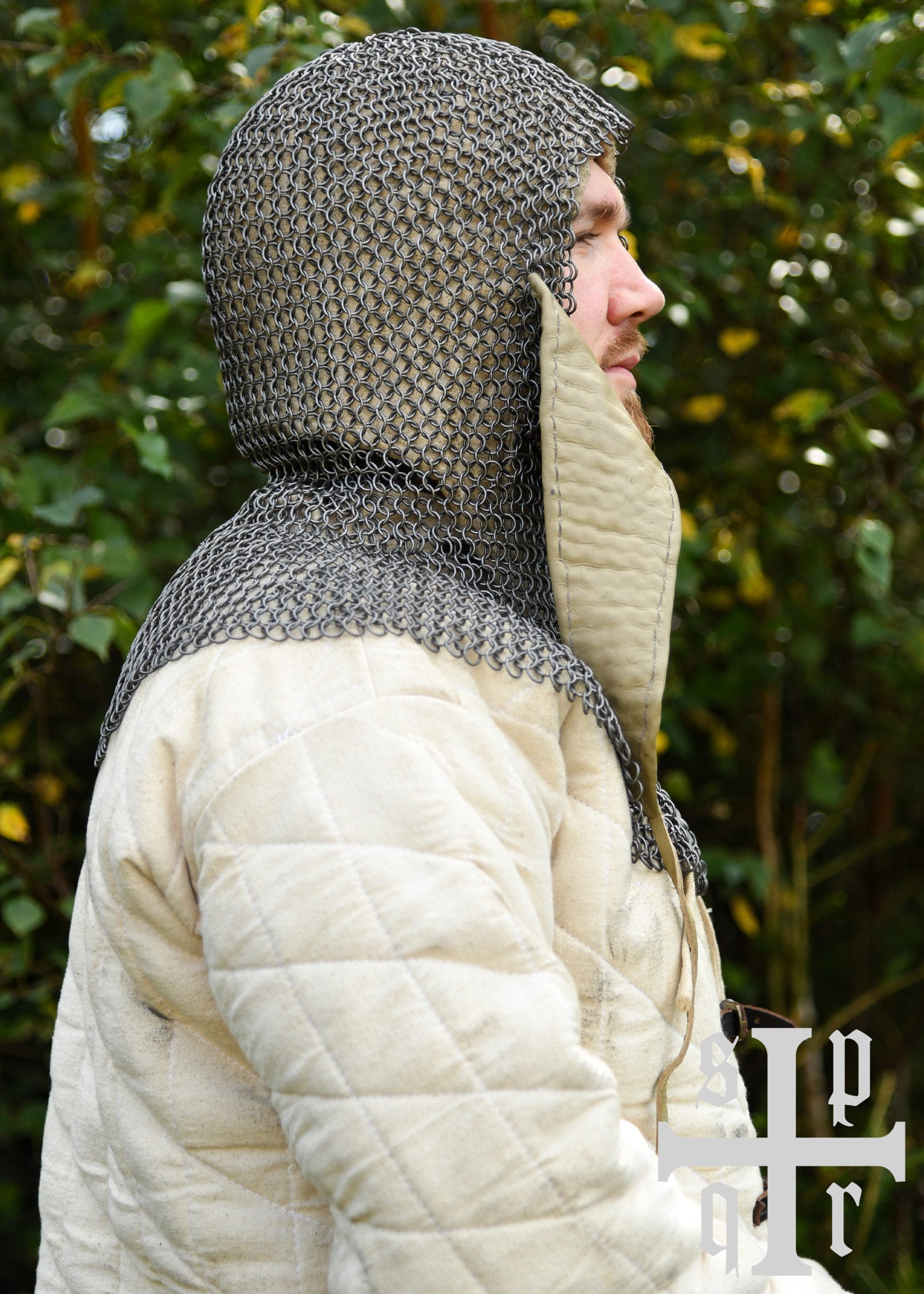 Imagen única de: Capucha De Cadena Con Protector Bucal Triangular, Btw, Id8mm, Sin Tratar