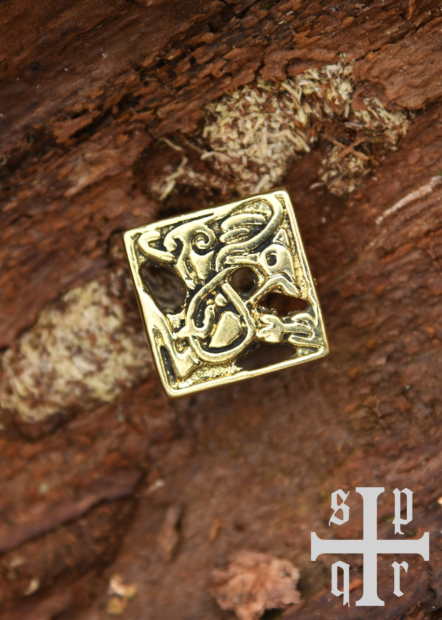 Imagen única de: Herraje De Cinturón De Latón, Calado