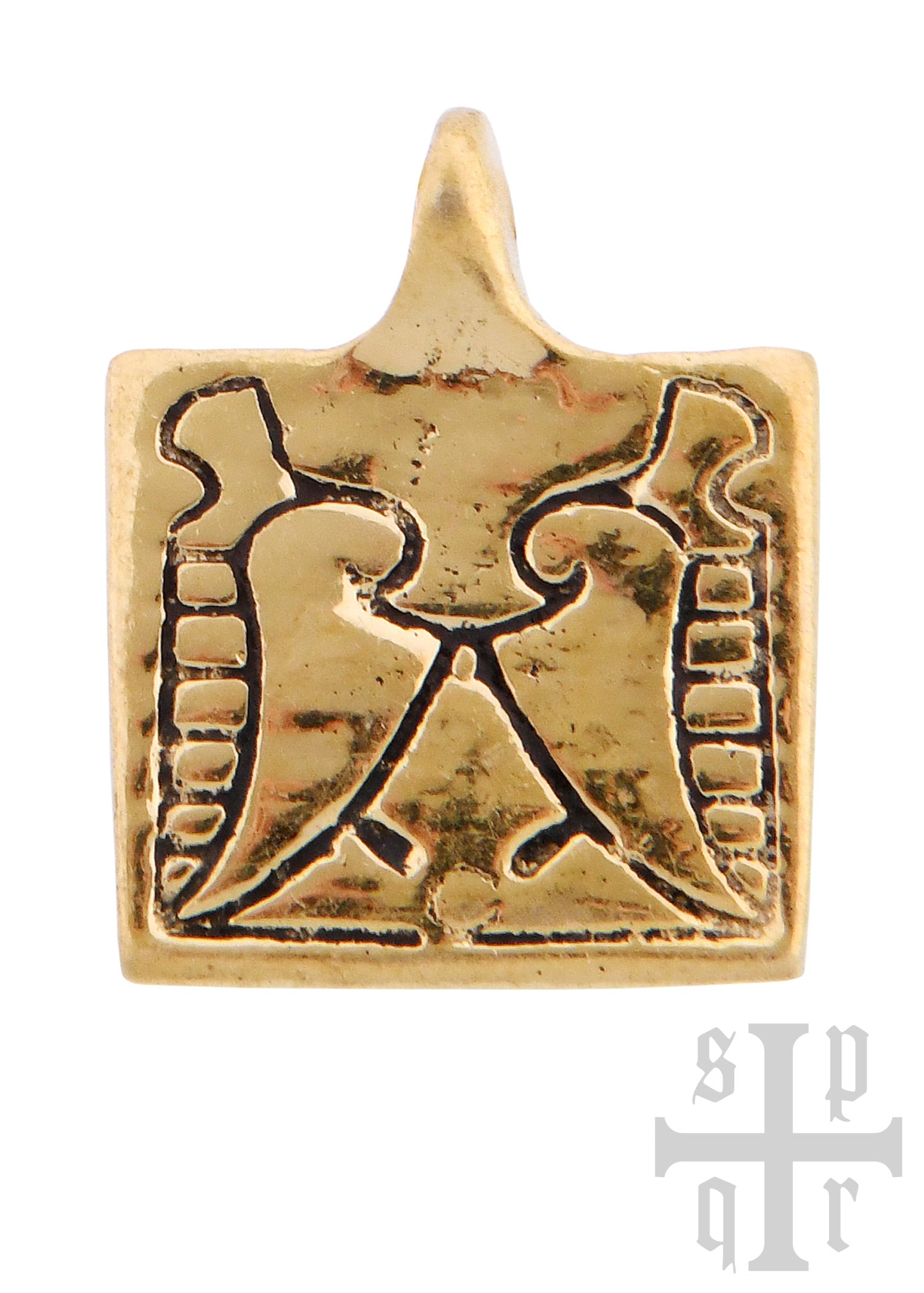 Imagen única de: Herraje Para Cinturón De Latón, Rectangular