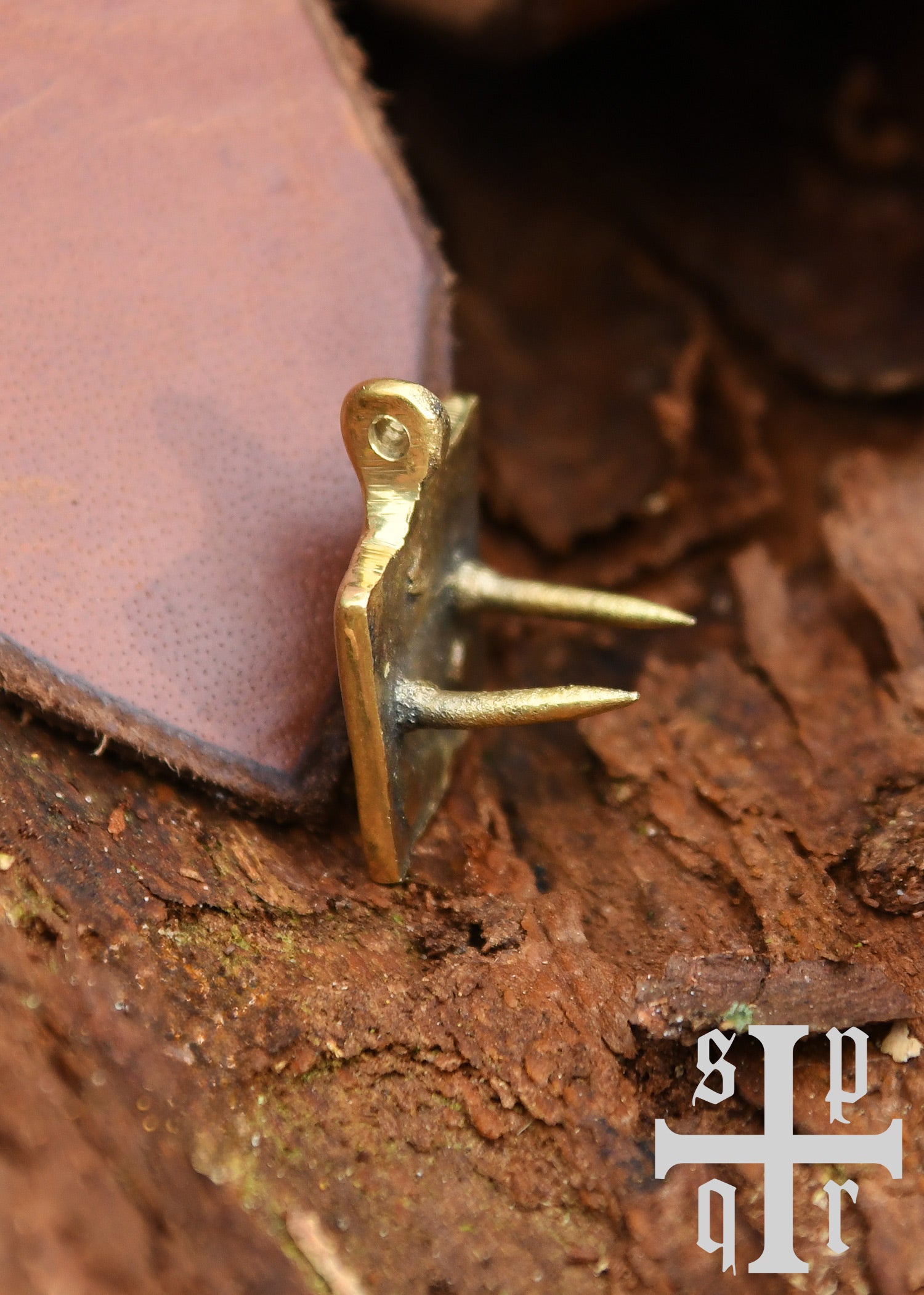 Imagen única de: Herraje Para Cinturón De Latón, Rectangular