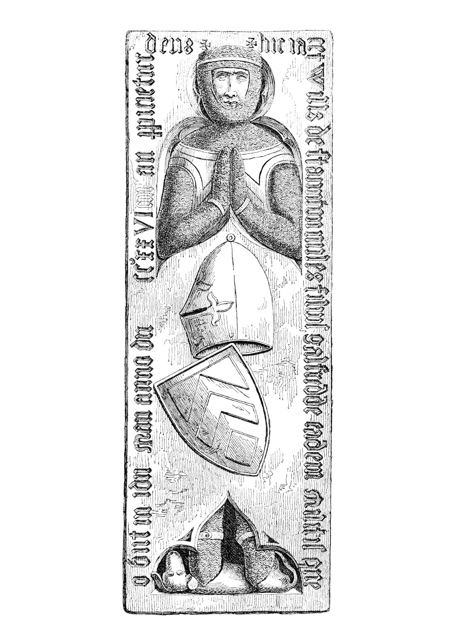 Imagen única de: Casco De Olla Grande De William De Staunton, Siglo Xiv.