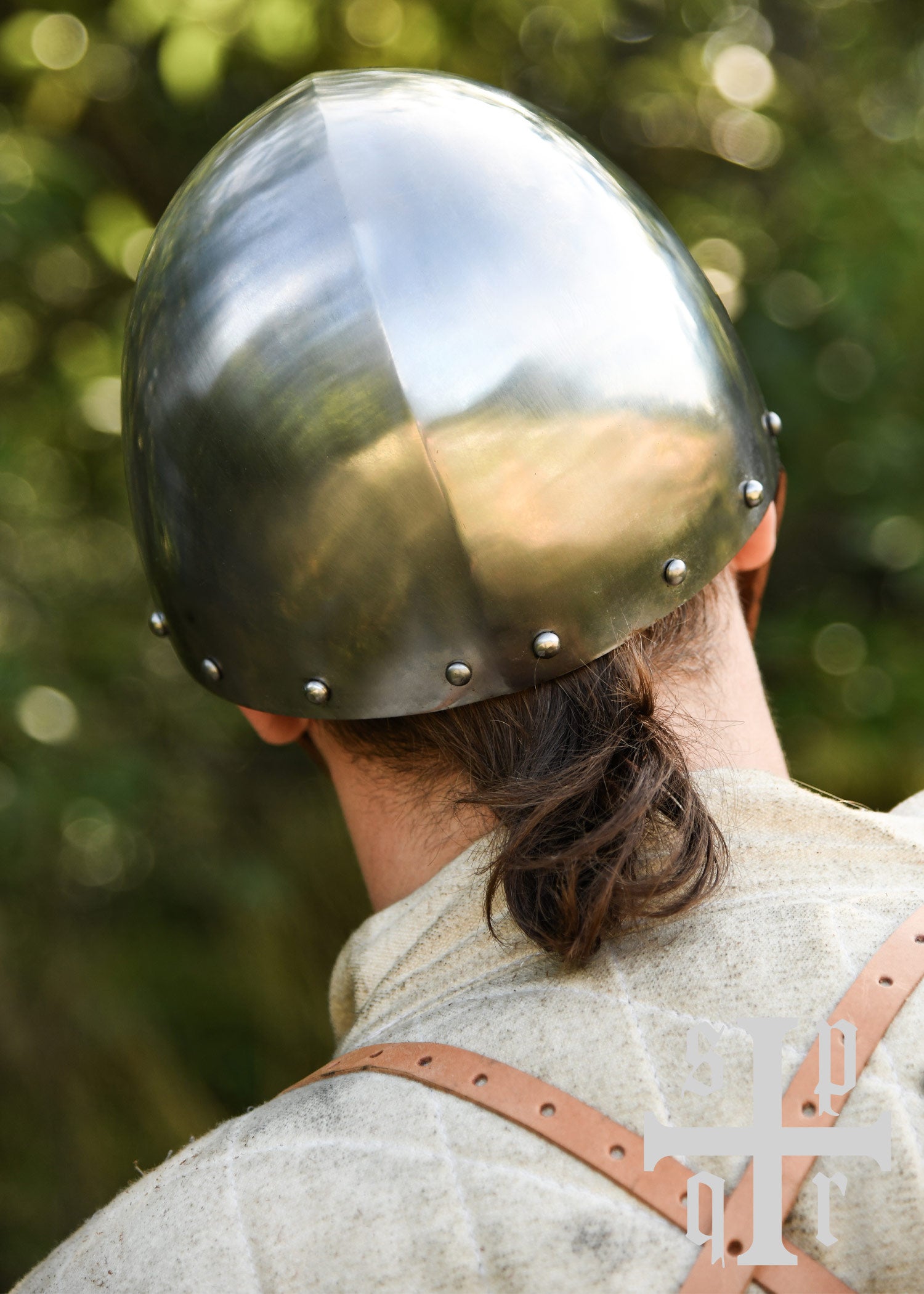 Imagen única de: Gorro Medieval, Casco De Combate, Acero De 2 Mm