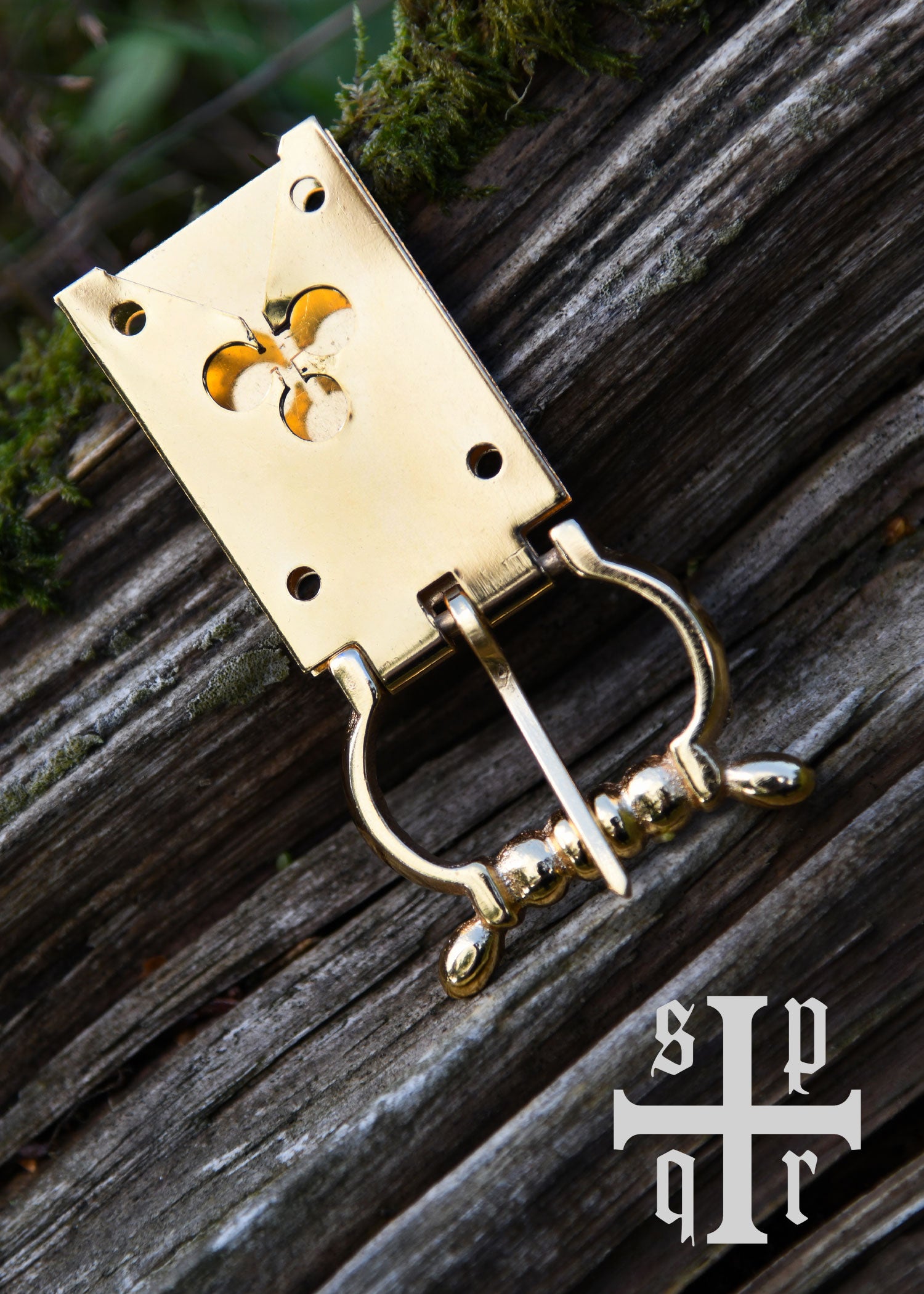 Imagen única de: Hebilla De Cinturón Con Motivo De Trébol, Latón Galvanizado