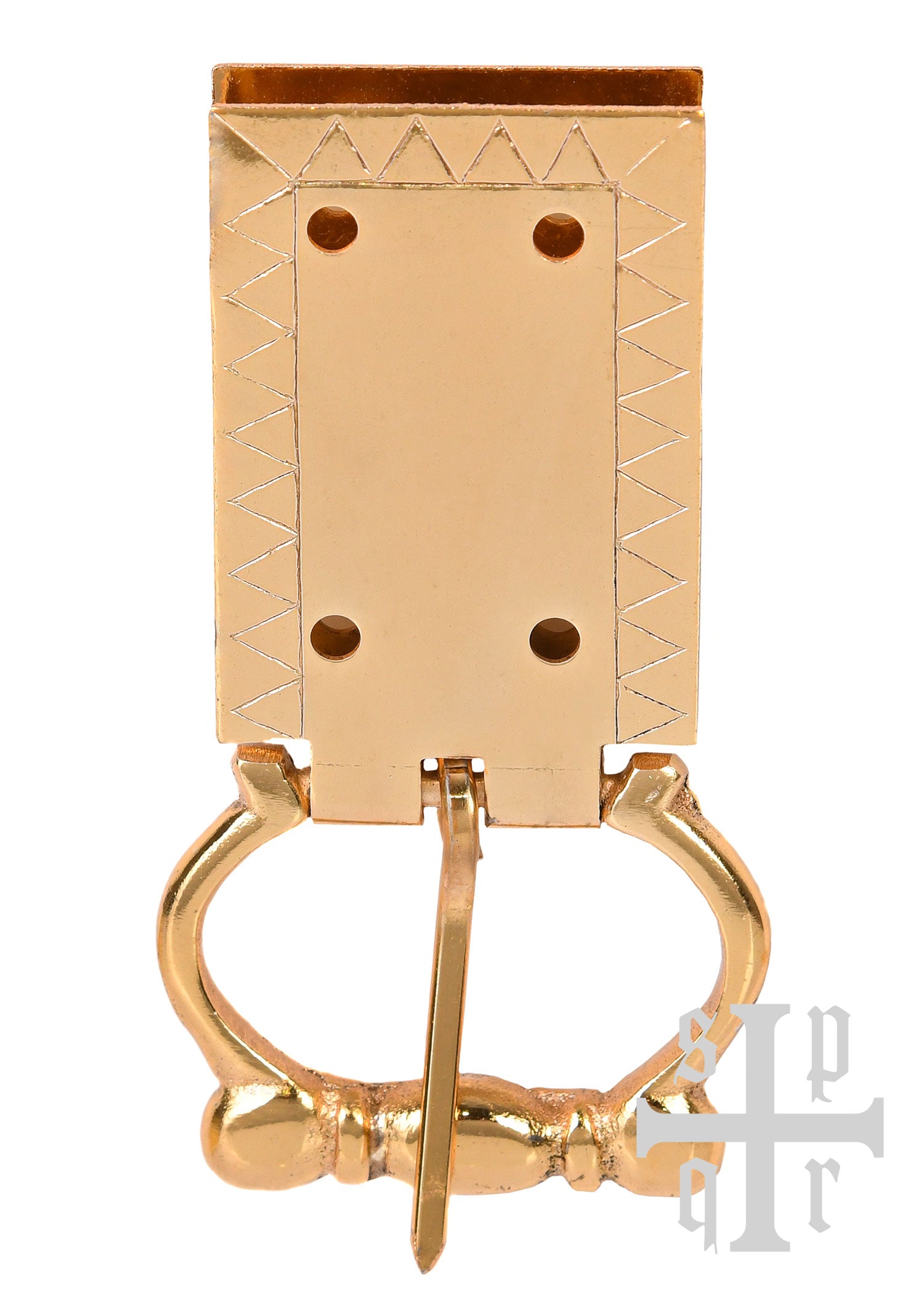 Imagen única de: Hebilla De Cinturón Con Grabado, Latón Galvanizado