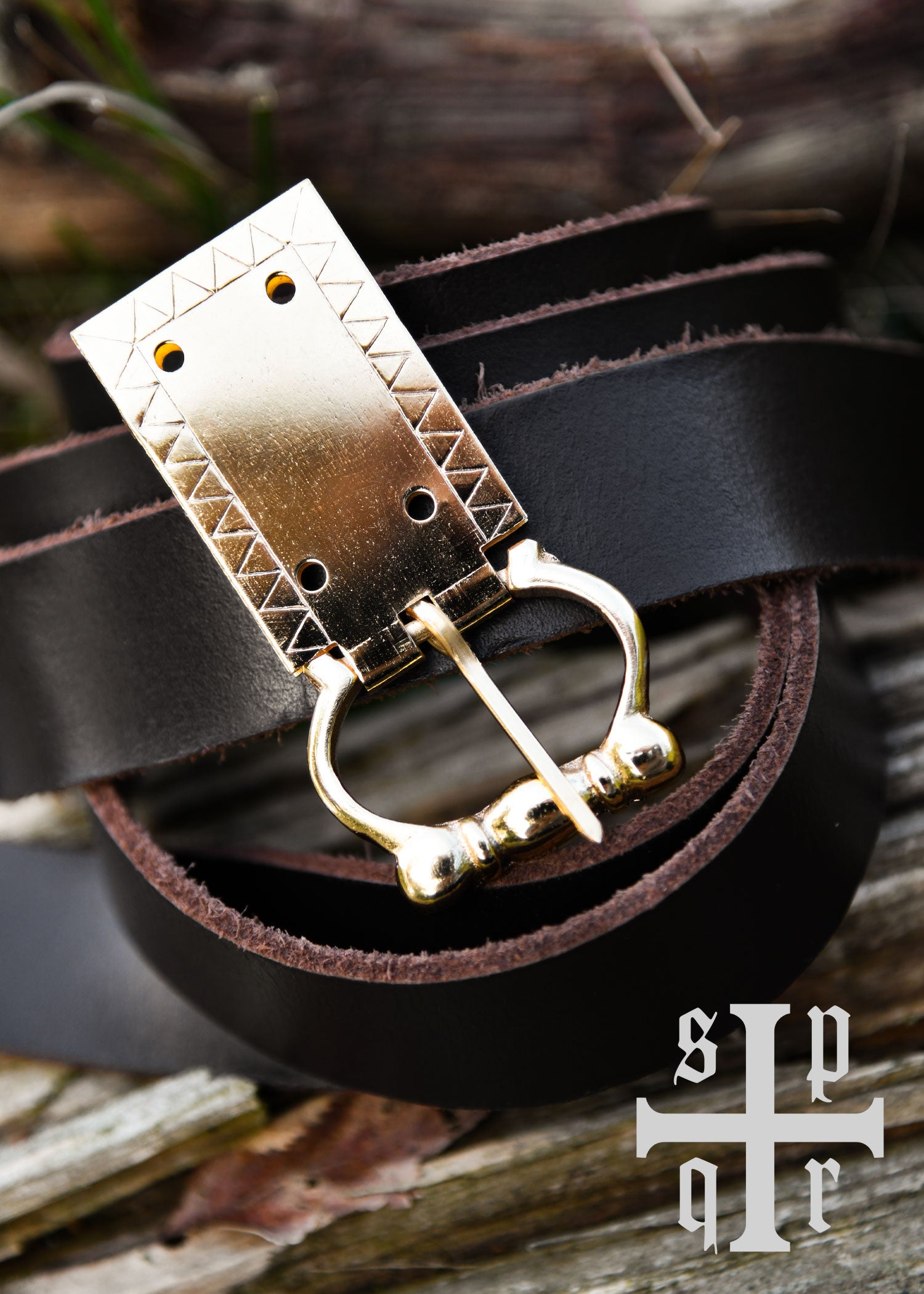 Imagen única de: Hebilla De Cinturón Con Grabado, Latón Galvanizado