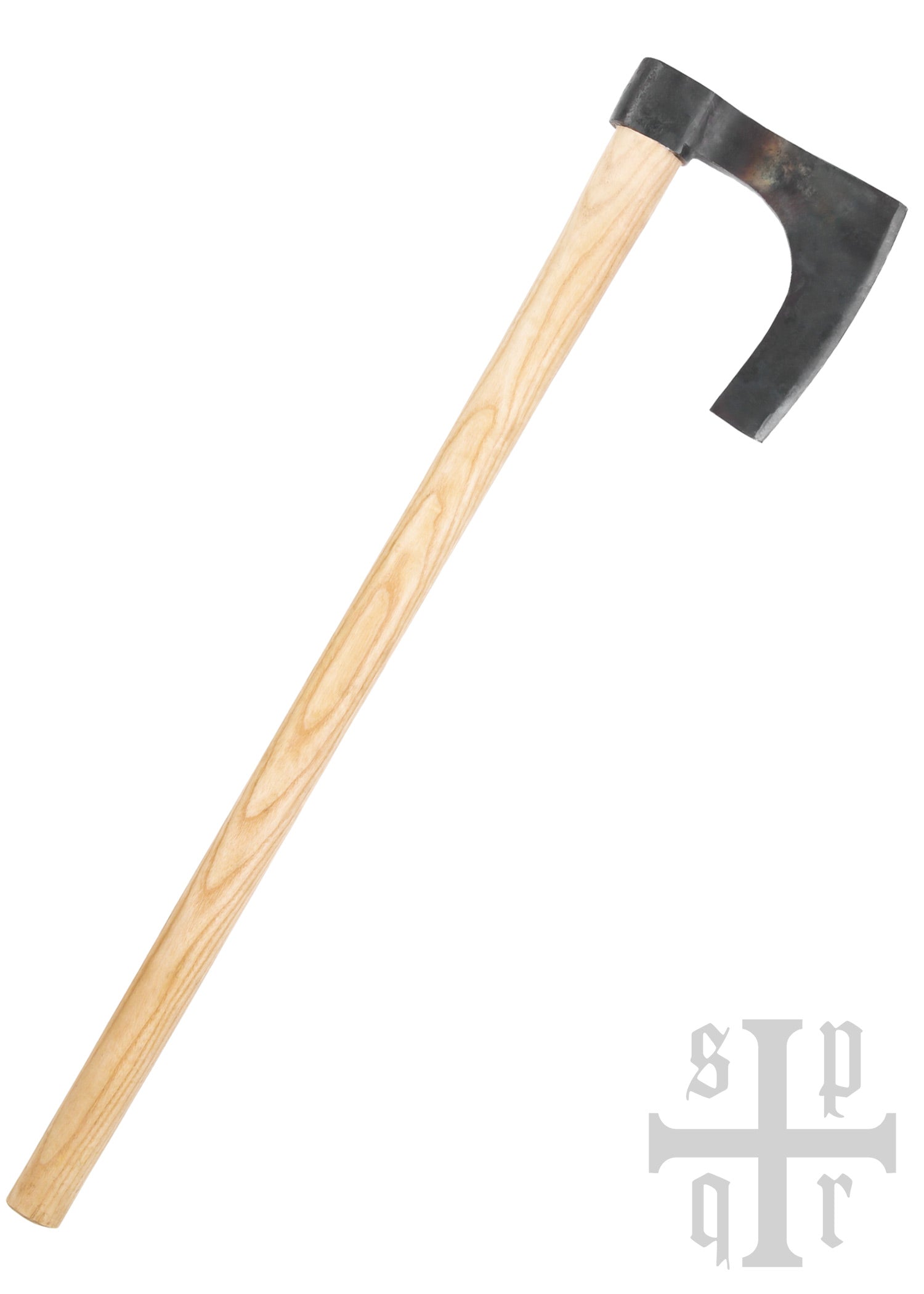 Imagen única de: Hacha Barbuda Vikinga, Forjada A Mano.