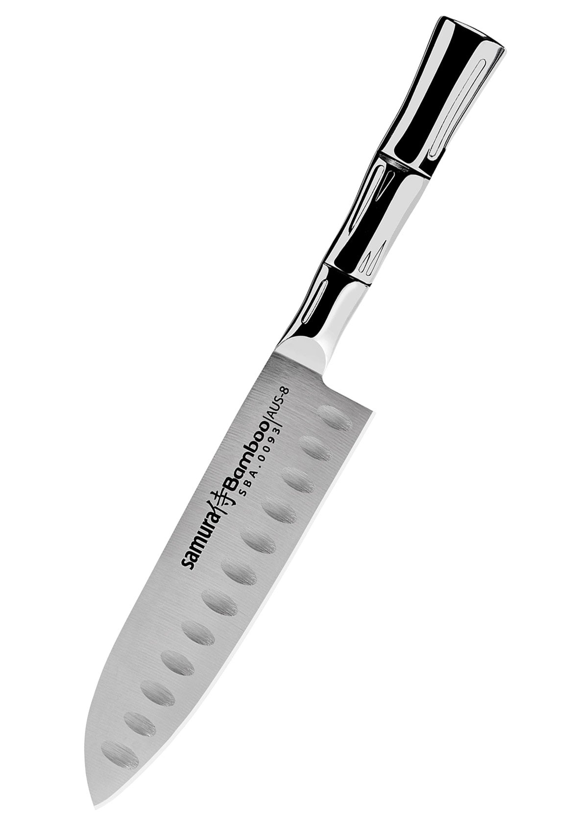 Imagen única de: Santoku Pequeño De Bambú Samura. Rectificado Esférico, 137 Mm