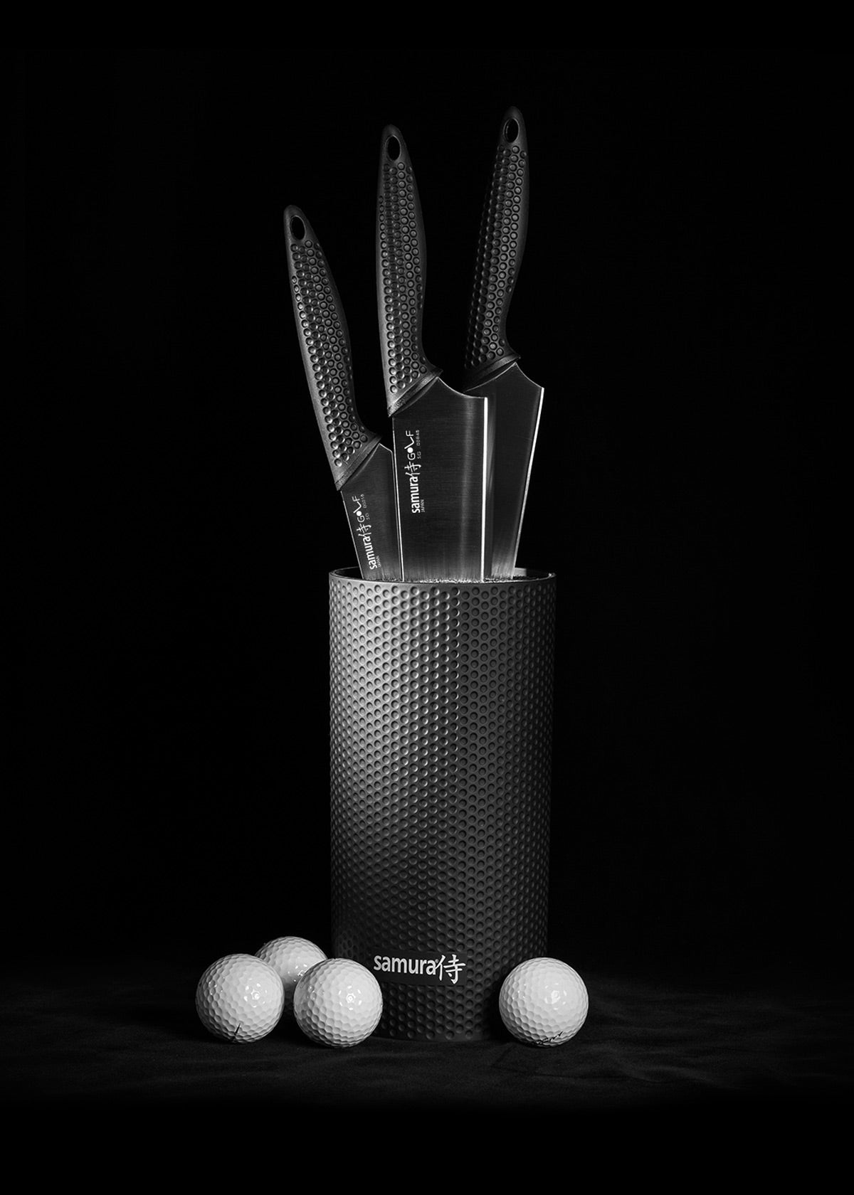 Imagen única de: Taco De Cuchillos Samura Golf Con 3 Cuchillos De Cocina.
