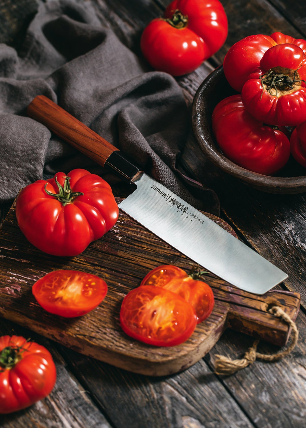 Imagen única de: Cuchillo De Cocina Samura Okinawa Nakiri 172 Mm