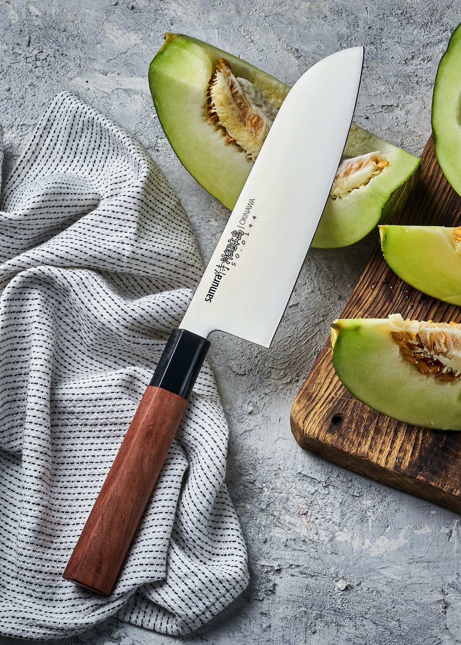 Imagen única de: Cuchillo De Cocina Samura Okinawa Santoku 175 Mm