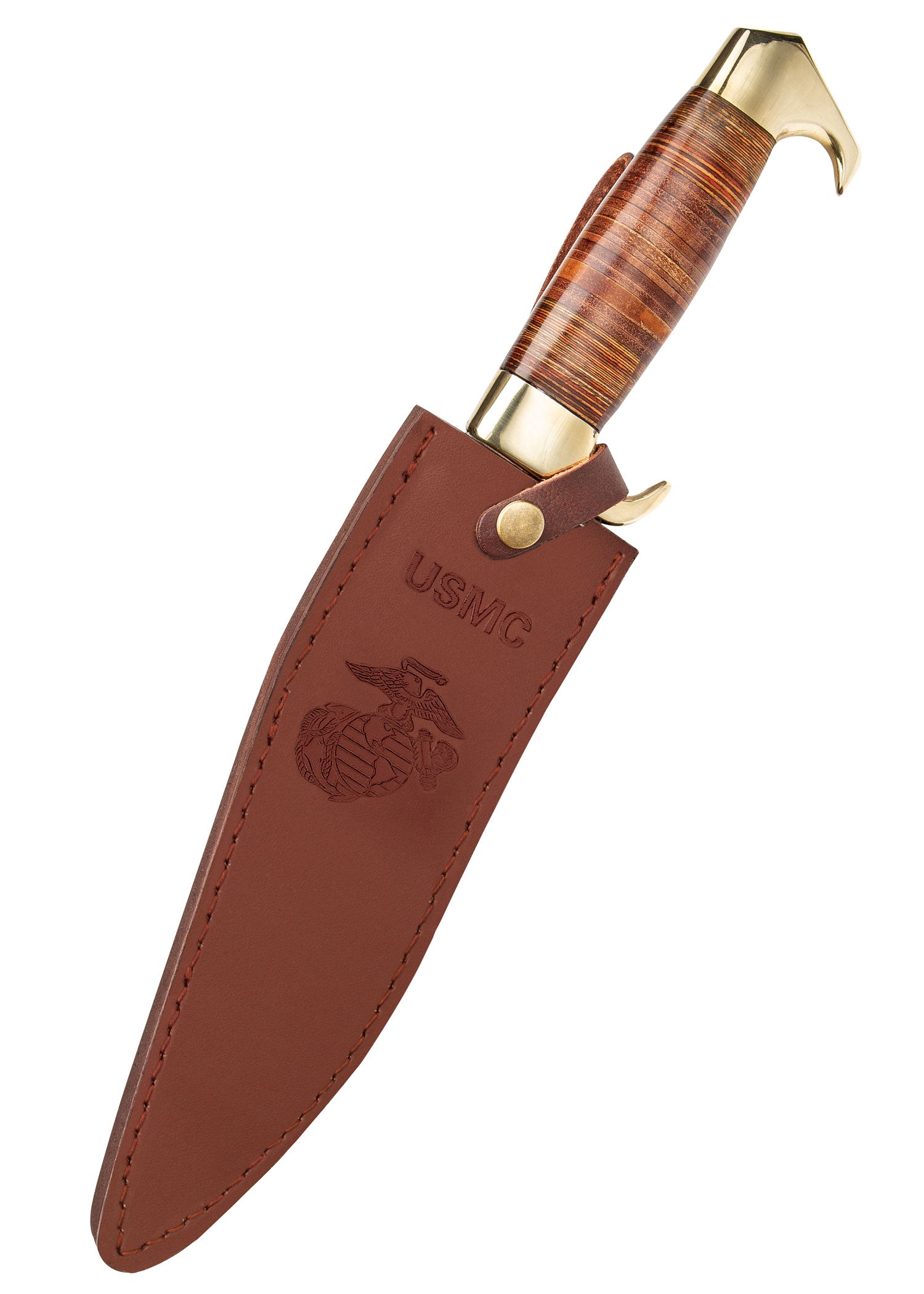 Imagen única de: Cuchillo Usmc Kukri Con Mango De Cuero.