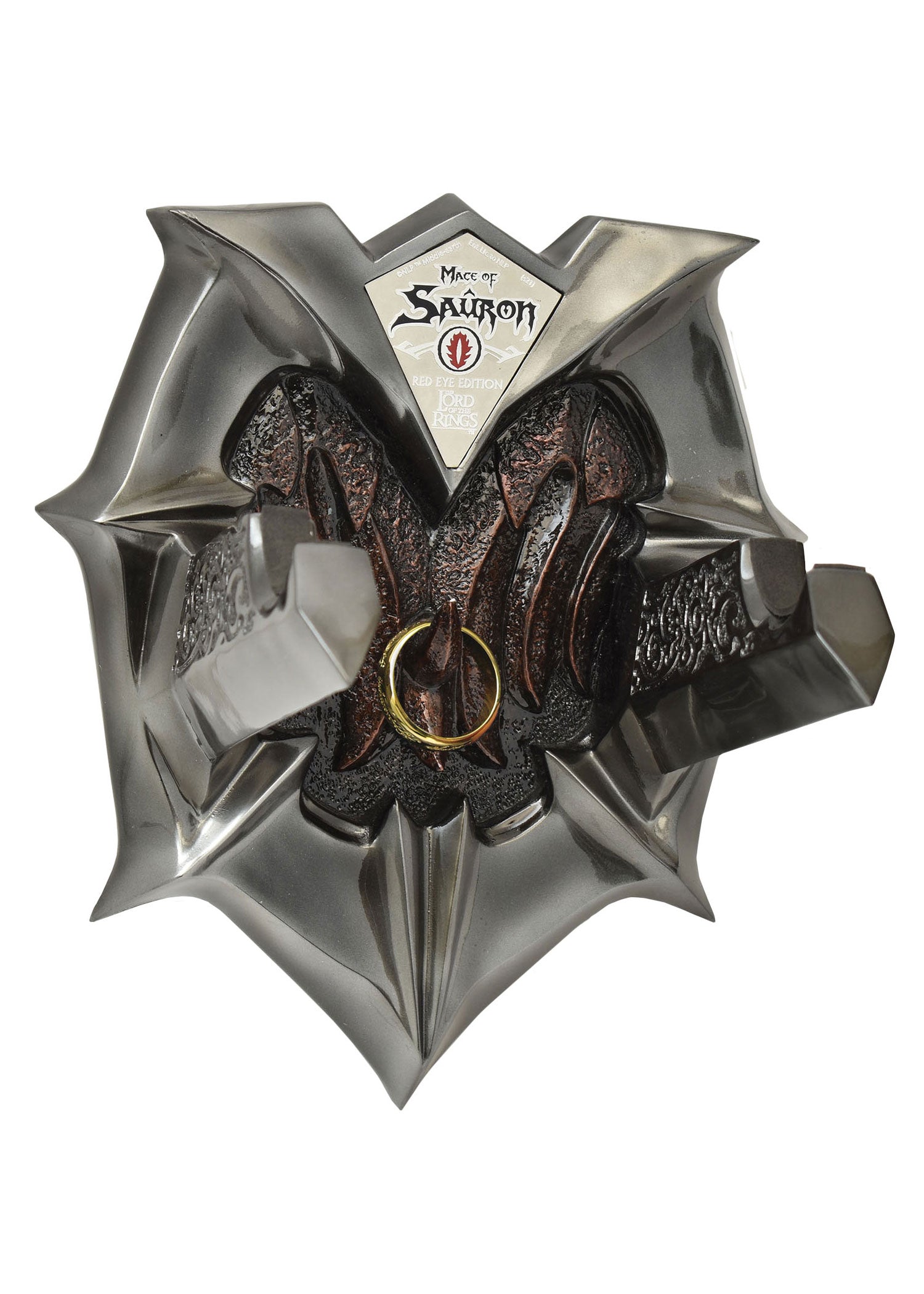 Imagen única de: El Señor De Los Anillos - Maza De Sauron Y El Anillo Único, Edición Ojos Rojos