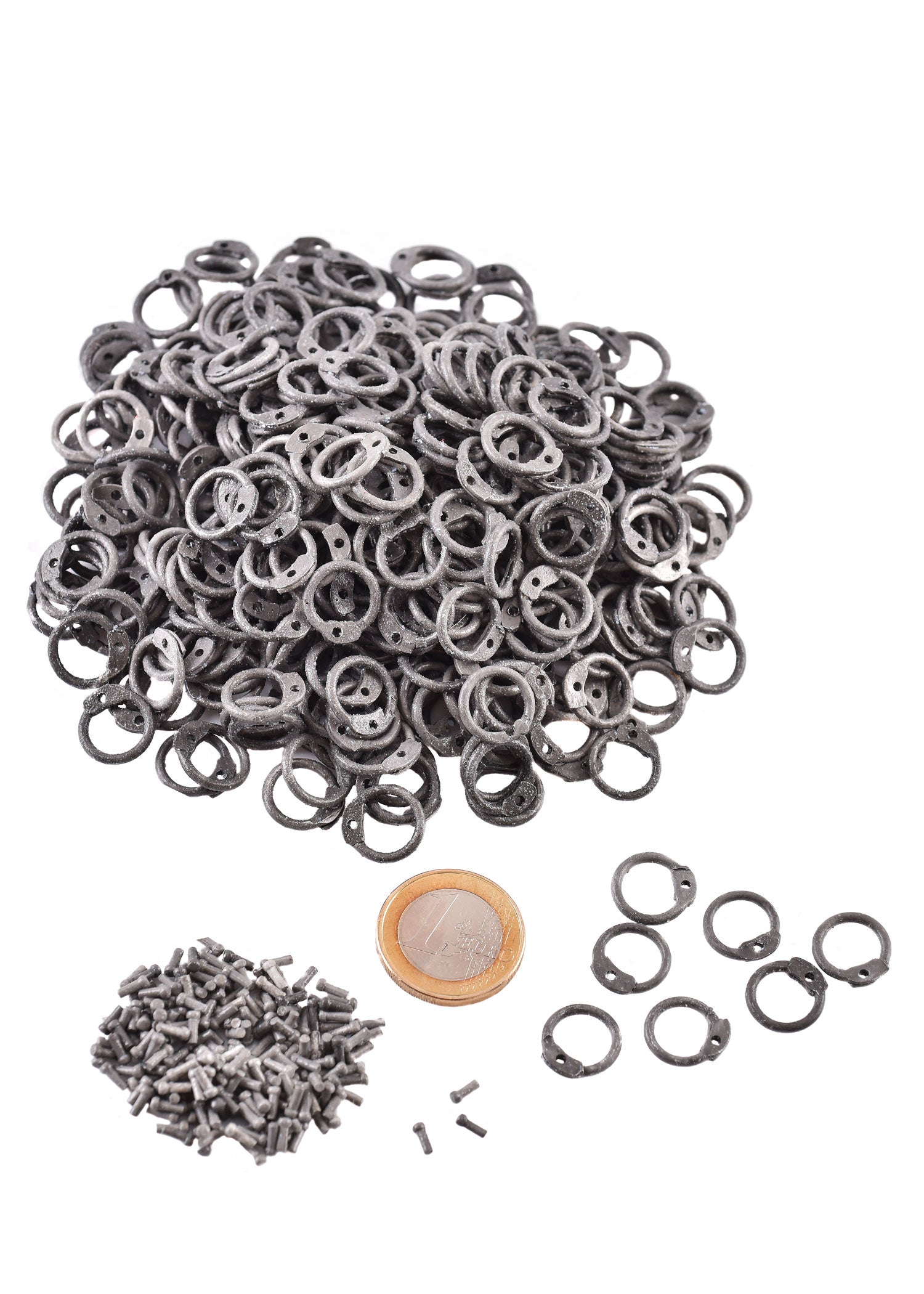 Imagen única de: Arr 1Kg Anillos Redondos Sueltos Para Remachar, Id 8Mm, Alambre De Aluminio