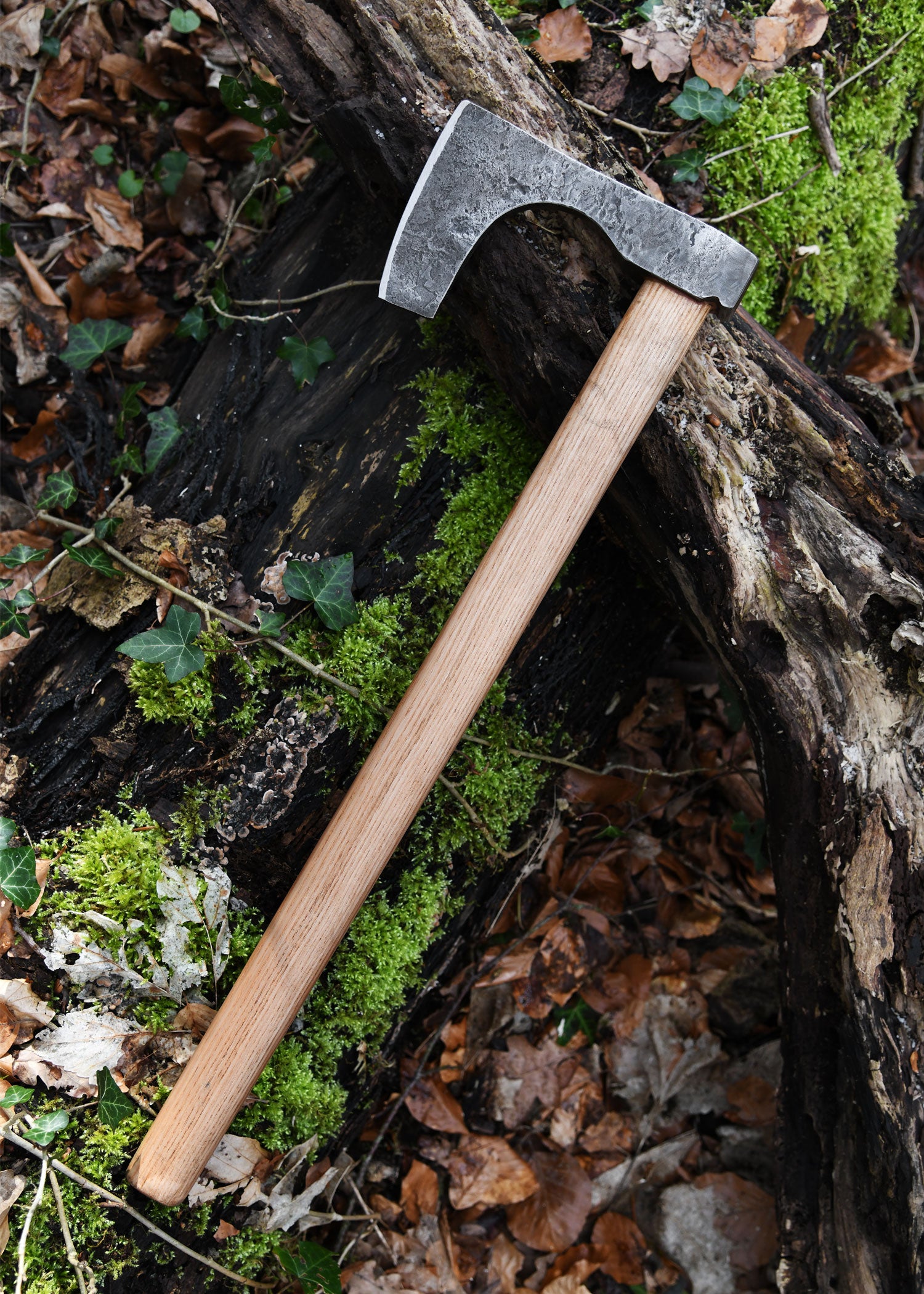 Imagen única de: Hacha Vikinga De Acero, Forjada A Mano, Tipo C