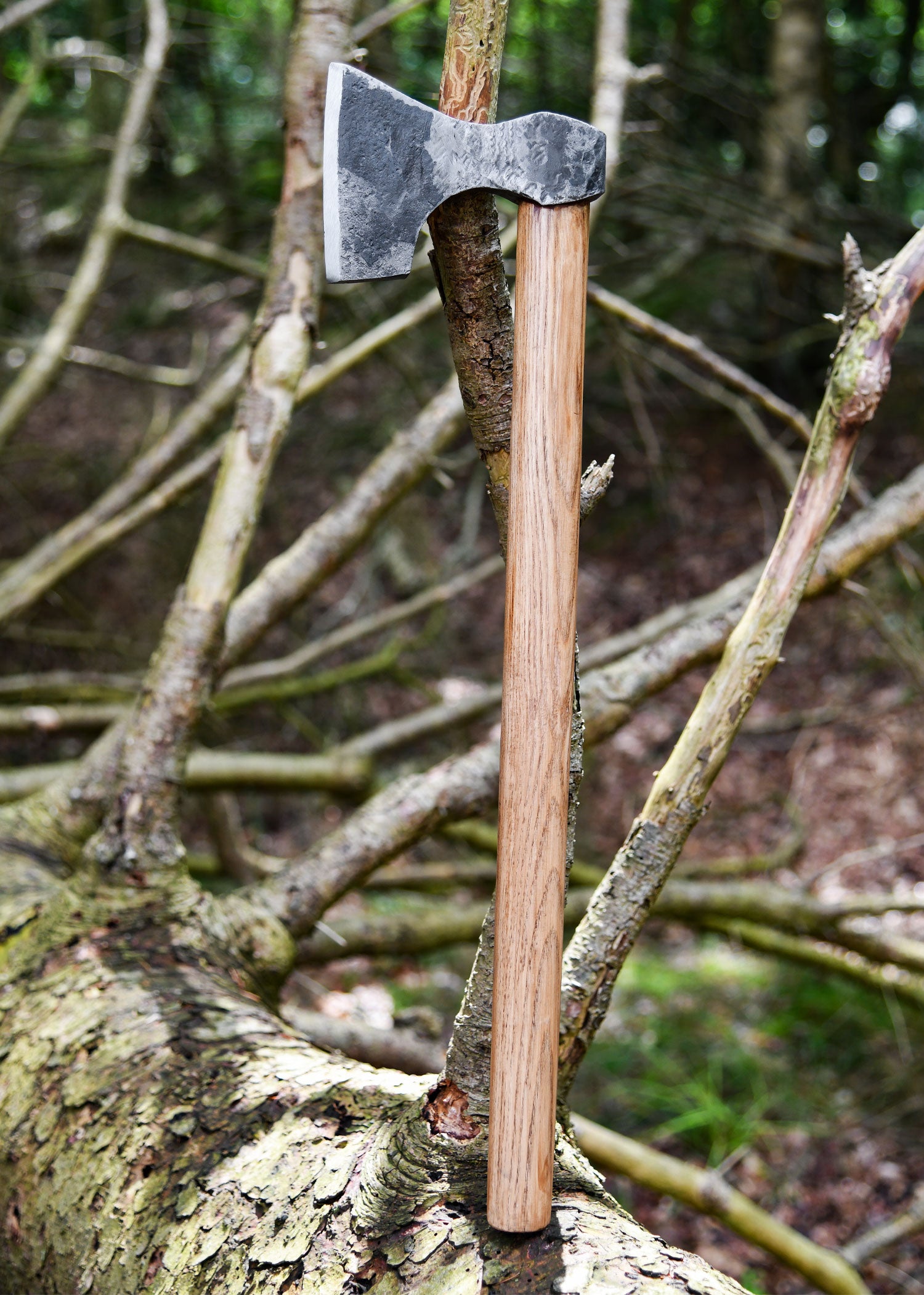 Imagen única de: Hacha Vikinga Fabricada En Acero, Forjada A Mano, Tipo D