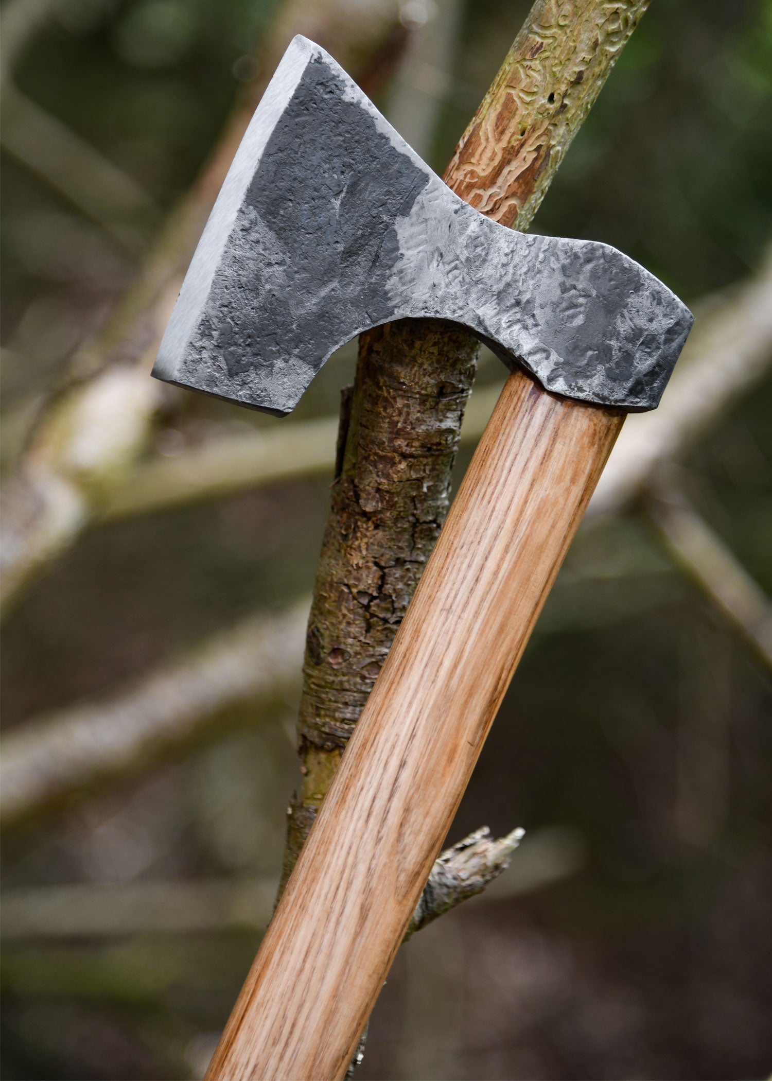 Imagen única de: Hacha Vikinga Fabricada En Acero, Forjada A Mano, Tipo D