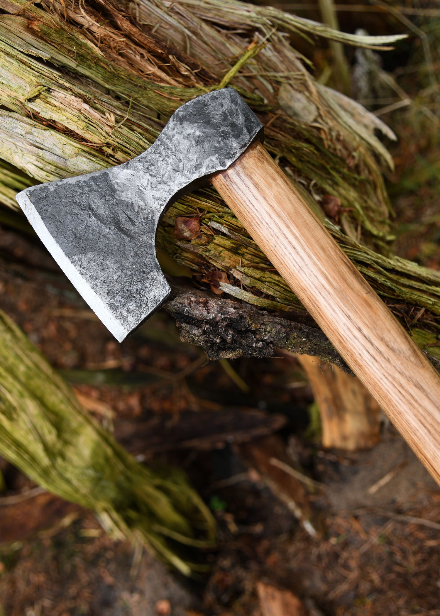 Imagen única de: Hacha Vikinga Fabricada En Acero, Forjada A Mano, Tipo D