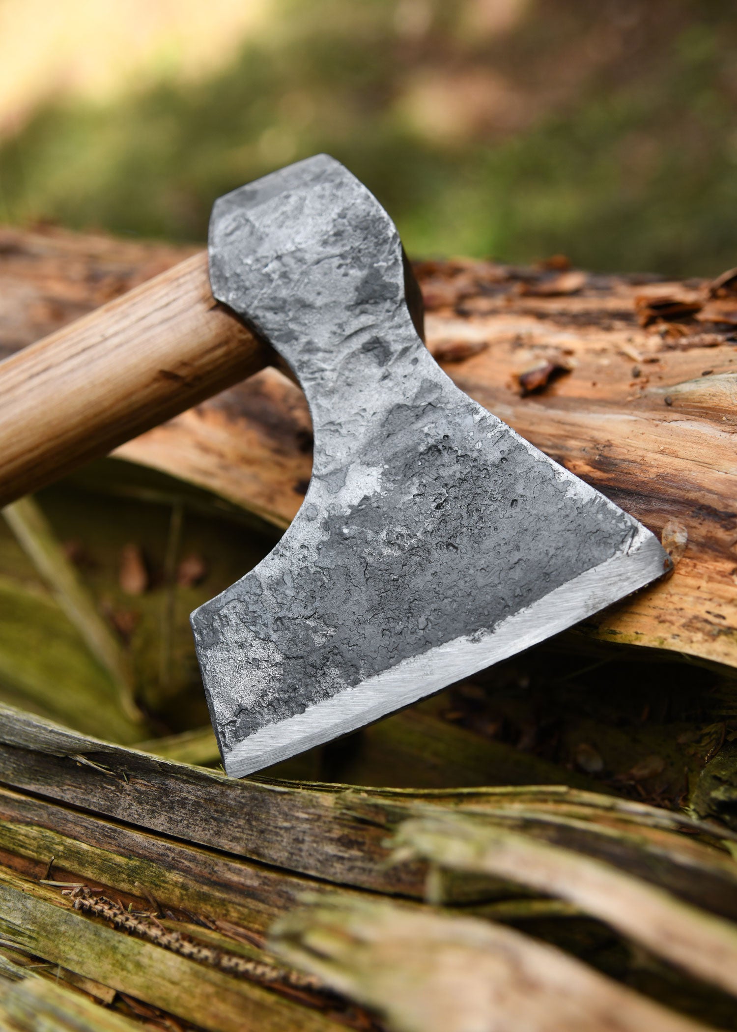Imagen única de: Hacha Vikinga Fabricada En Acero, Forjada A Mano, Tipo D