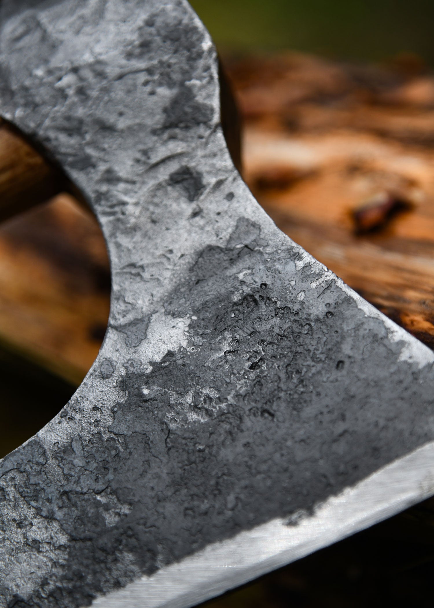 Imagen única de: Hacha Vikinga Fabricada En Acero, Forjada A Mano, Tipo D