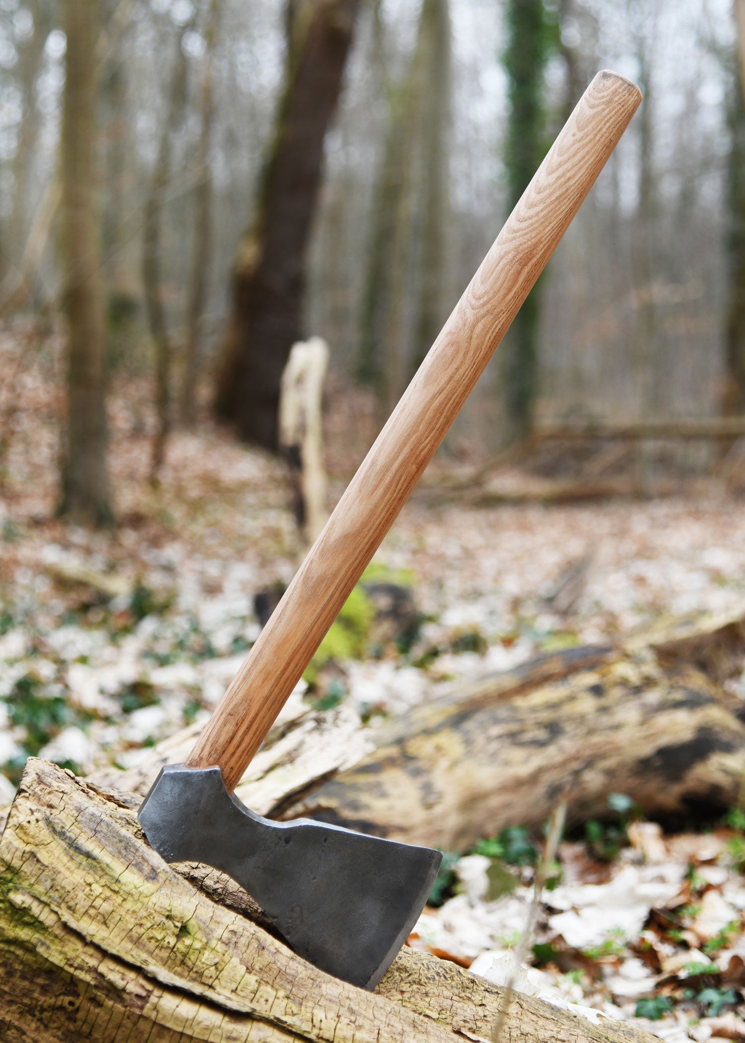 Imagen única de: Hacha Vikinga De Acero, Forjada A Mano, Tipo F