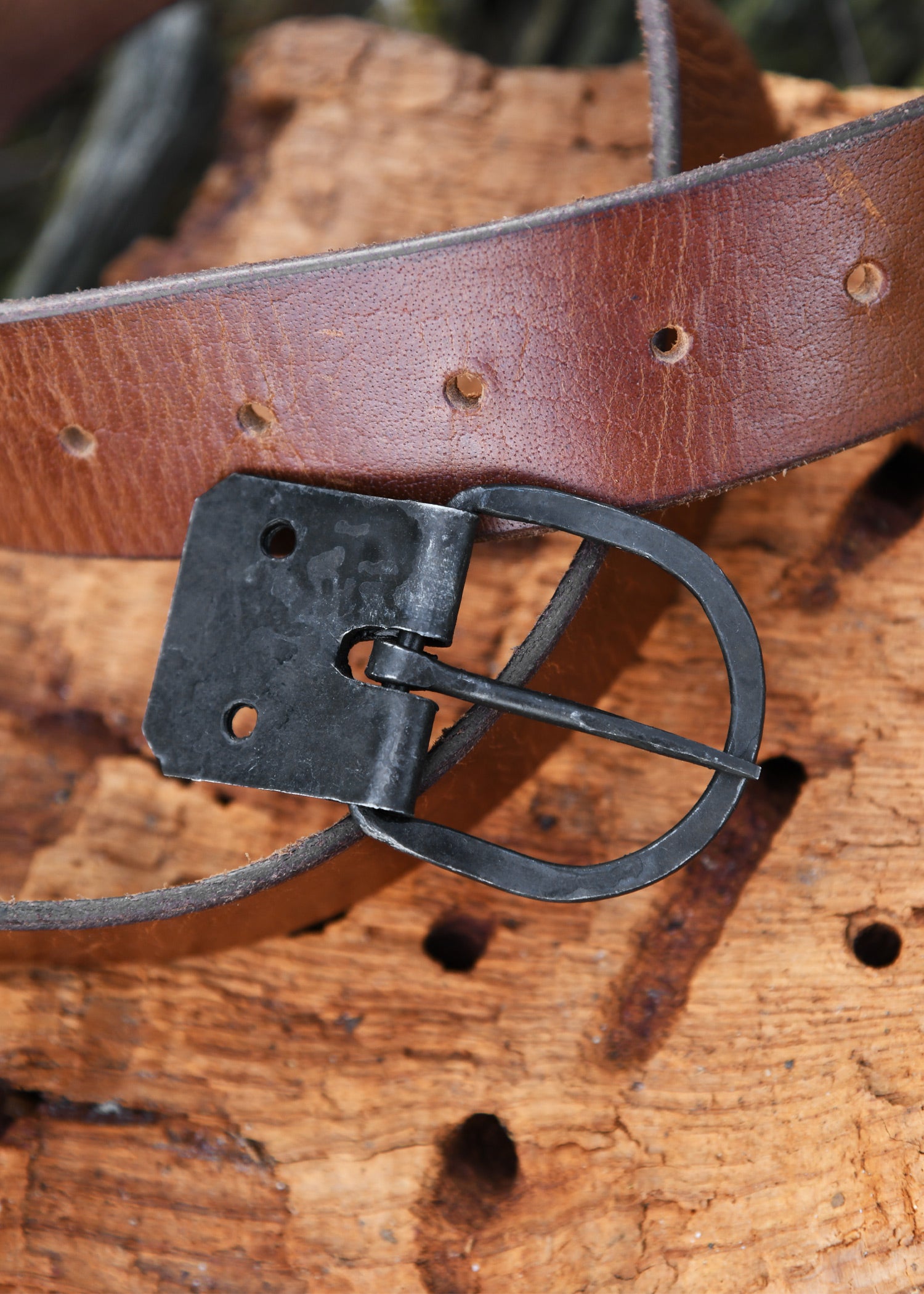 Imagen única de: Hebilla Forjada Con Placa Para Correa, Ancho De Cinturón Aprox.