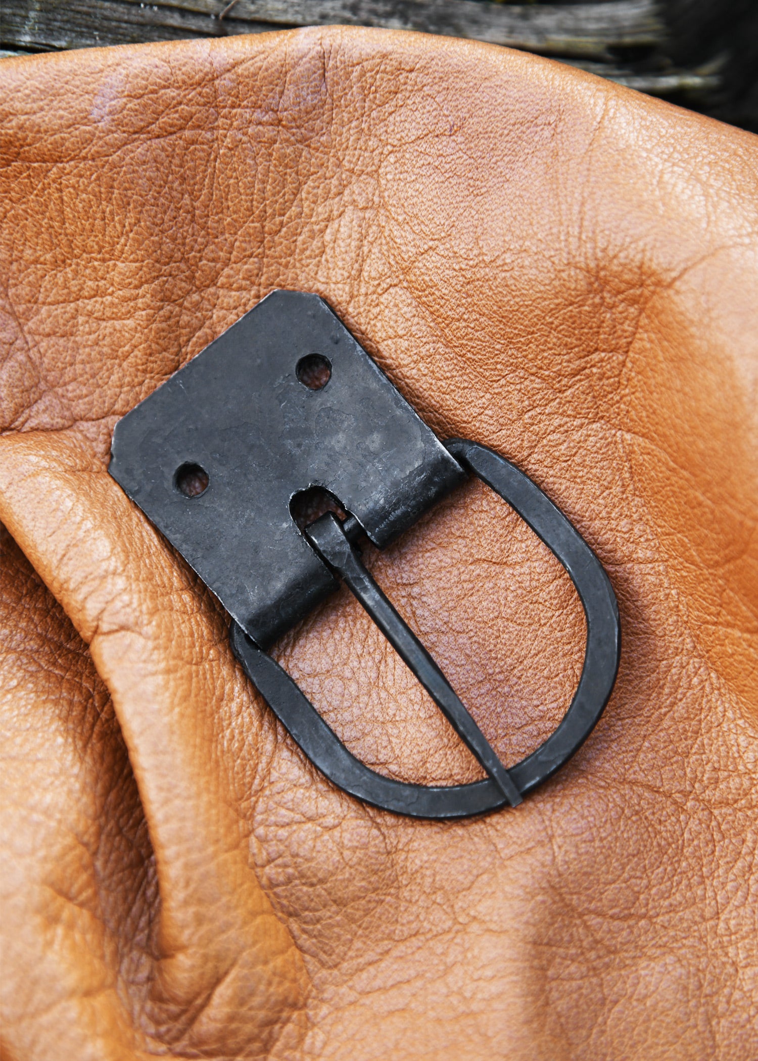 Imagen única de: Hebilla Forjada Con Placa Para Correa, Ancho De Cinturón Aprox.