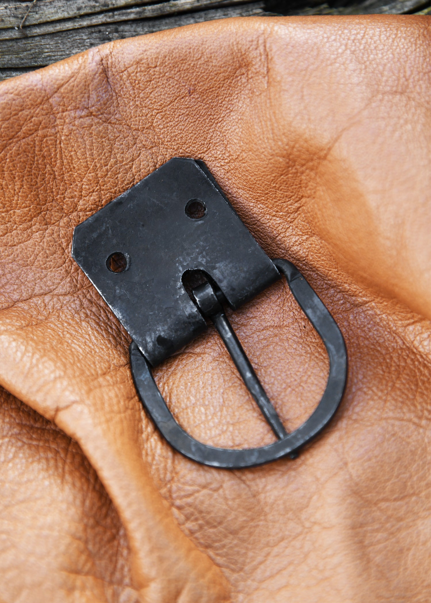 Imagen única de: Hebilla Forjada Con Placa Para Correa, Ancho De Cinturón Aprox.