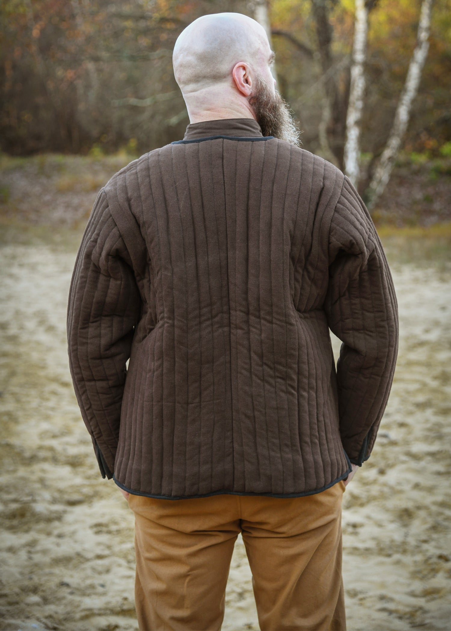 Imagen única de: Chaqueta Acolchada, Marrón - Negro