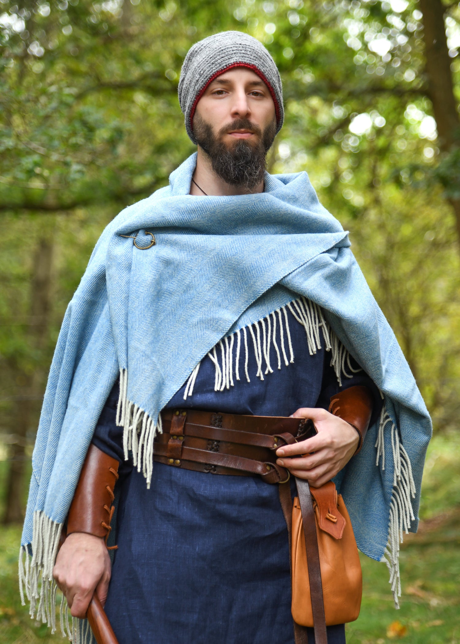 Imagen única de: Gorro De Lana Tejido A Ganchillo, Gris Burdeos