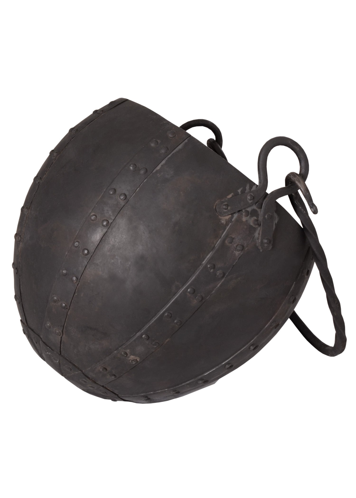 Imagen única de: Olla De Almacenamiento De Acero Remachada, Aprox. 10 Litros