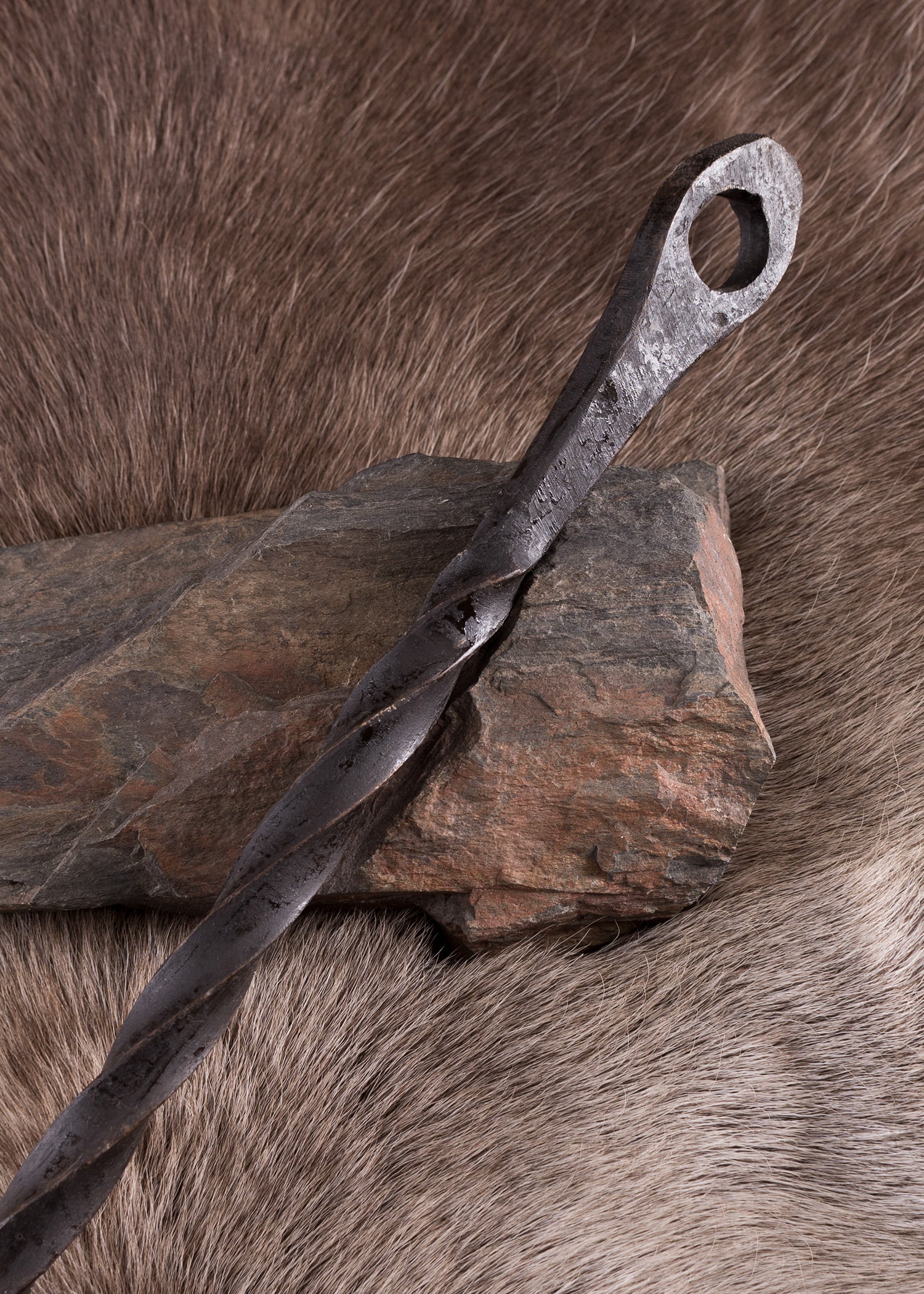 Imagen única de: Varilla De Acero Para Campamento Medieval, Retorcida, 170 Cm