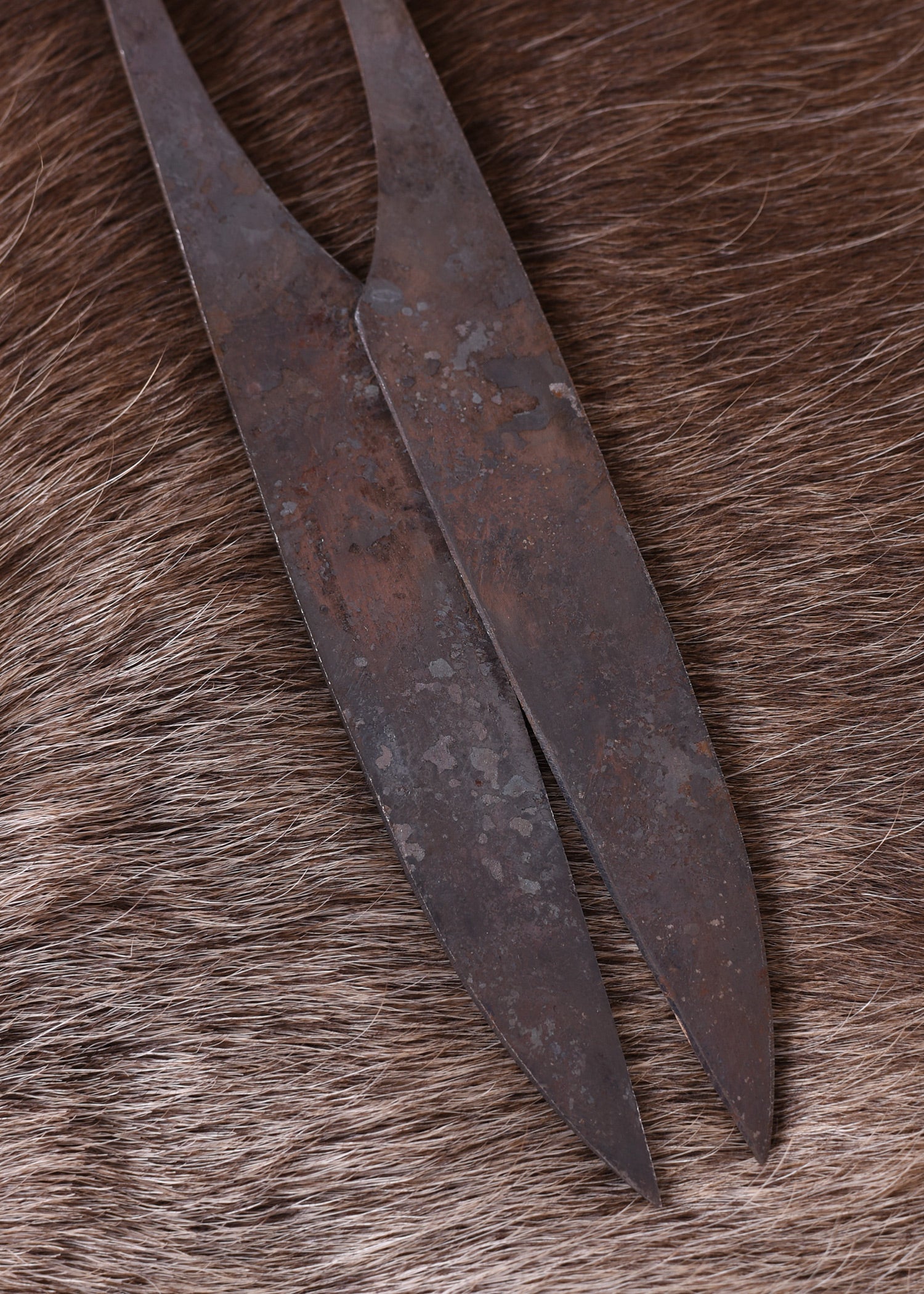 Imagen única de: Tijeras De Planchar Medievales De Acero Para Muelles, Forjadas A Mano.