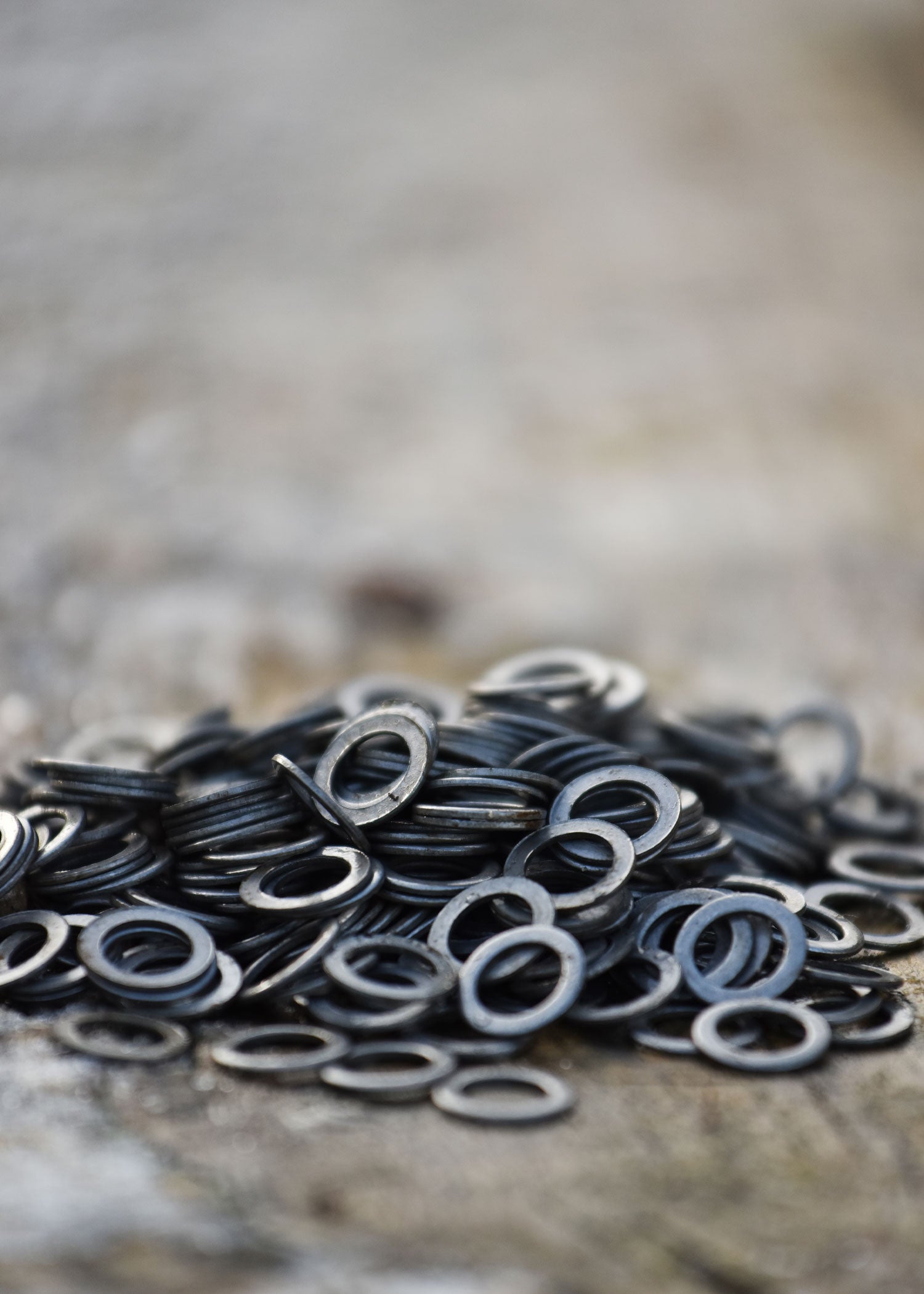 Imagen única de: Frm/fwm Paquete De 1Kg De Anillos De Cadena Planos Sueltos, Perforados, Id8mm