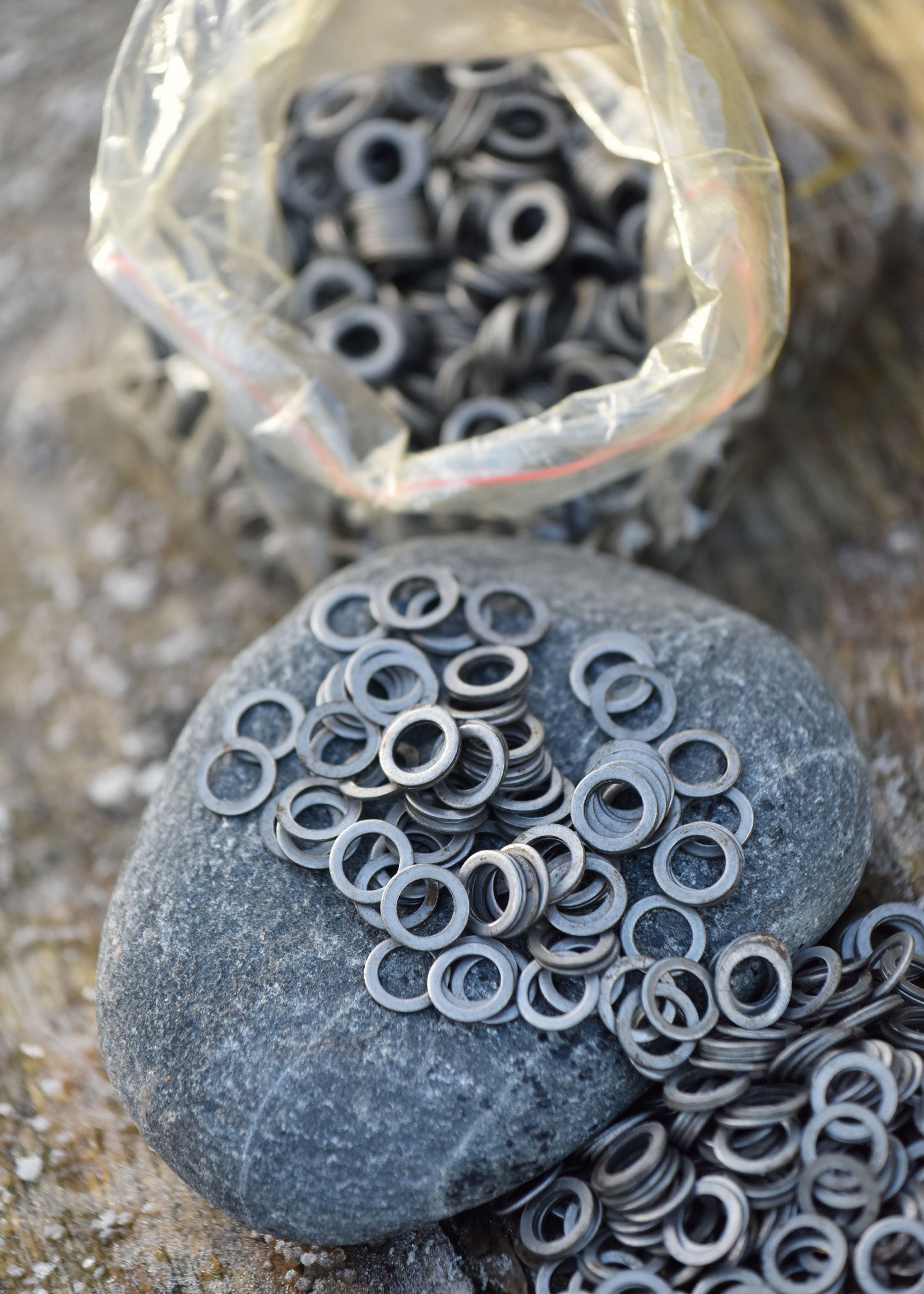 Imagen única de: Frm/fwm Paquete De 1Kg De Anillos De Cadena Planos Sueltos, Perforados, Id8mm